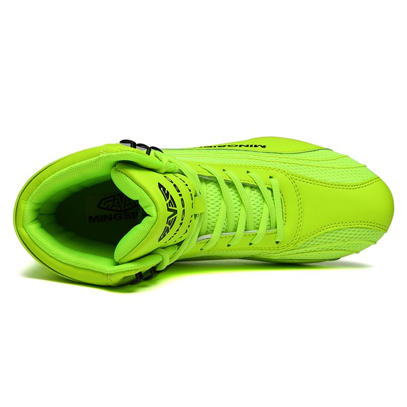 **Men's & Youth Anti-Slip Boxing Wrestling Shoes - Lightweight Breathable Training Boots for Boxing, MMA & Martial Arts - Perfect for Gym, Mat & Competition**