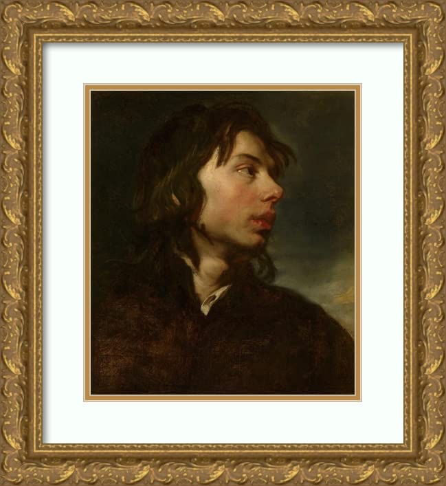 Jacob van Oost the Younger Bust of a Young Man - 15x17 Gold Ornate Framed Museum Art Print with Double Mat | Wall Decor for Living Room, Office & Gallery Display
