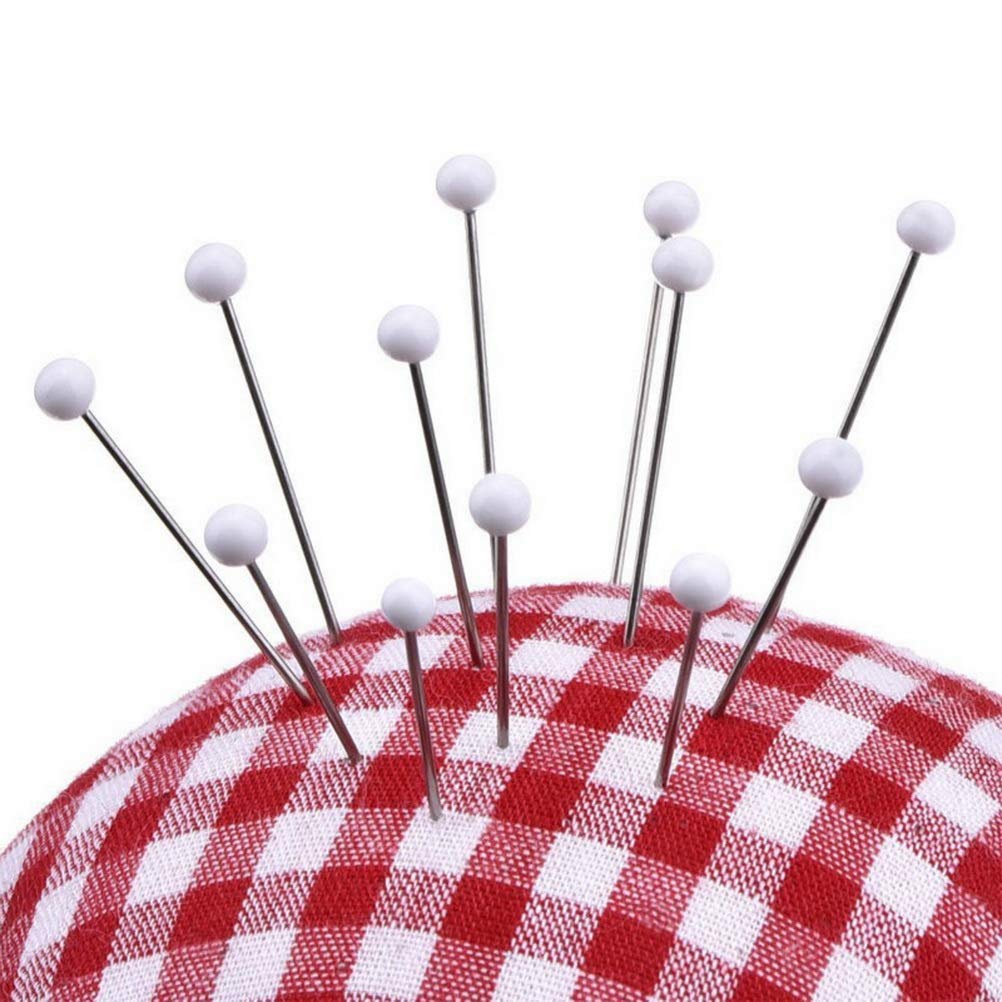 250pcs Glass Head Sewing Pins for Dressmaking & Quilting - White