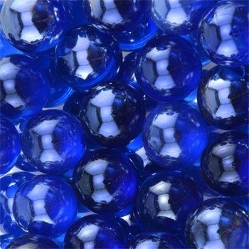 Greenbrier Round Glass Floral Marbles for Vase Filler, Home Decor, DIY Crafts - 2 Bags Dark Blue Glass Gems - Perfect for Centerpieces, Wedding Decorations, and Fish Tank Landscaping