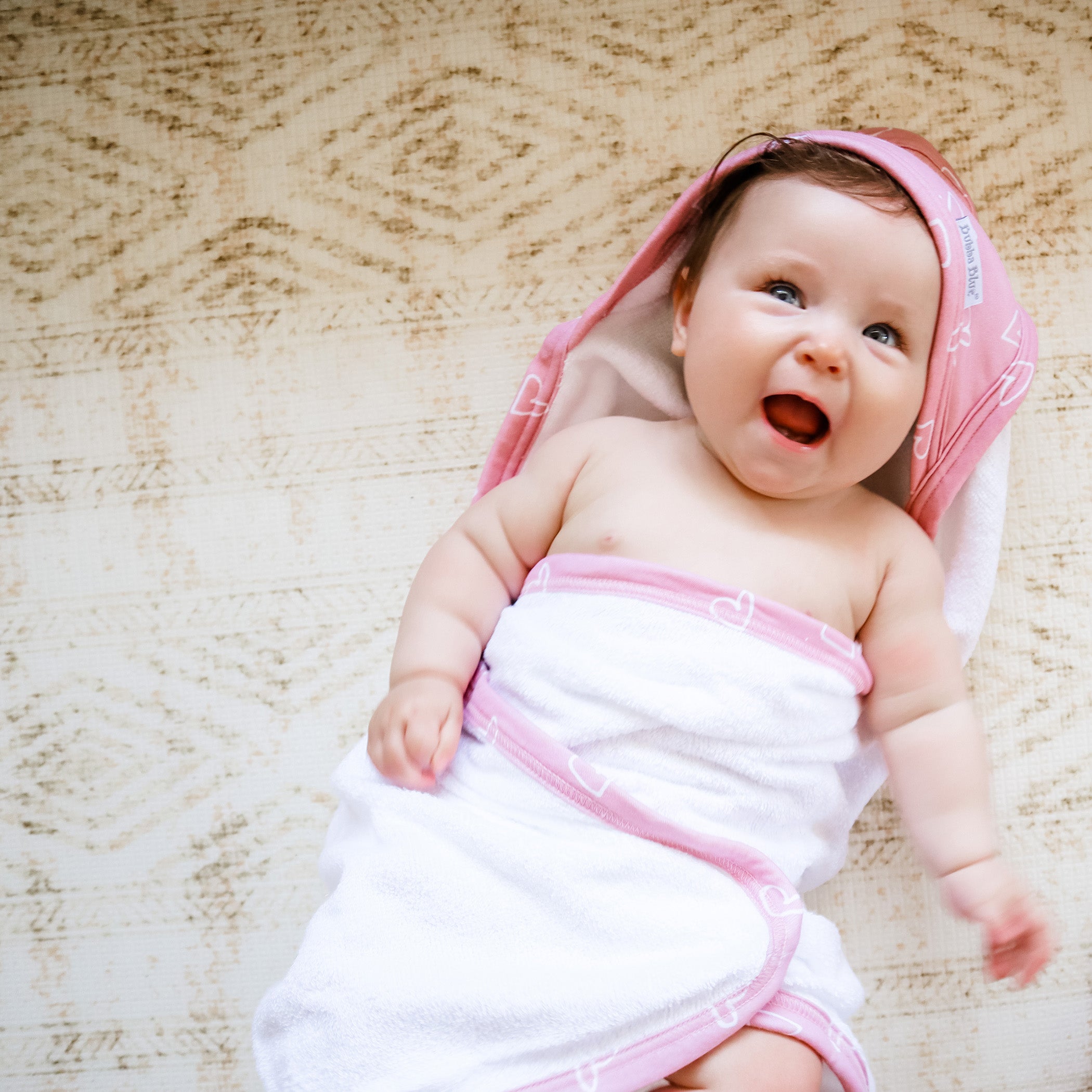 Nordic Style 2-Pack Hooded Towel Set - Dusty Berry & Rose | Soft Absorbent Bath Towels for Babies, Kids & Adults | Perfect for Spa, Beach & Pool Use