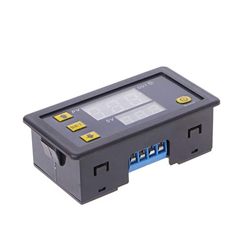 12V Digital Timing Delay Relay Module with LED Dual Display (0-999 Minutes) - W315 - Perfect for Industrial Automation, HVAC Systems, and DIY Electronics Projects