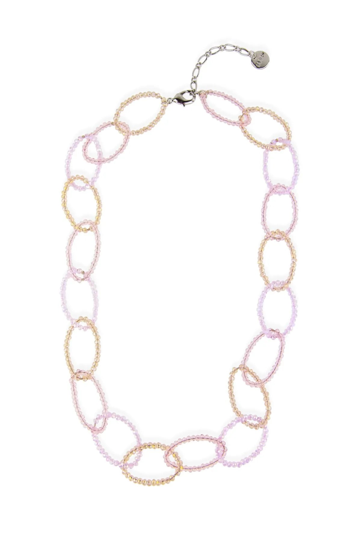 Elegant Sampark Oval Linked Collar Necklace for Women - Sterling Silver Choker Jewelry for Party, Wedding & Evening Wear