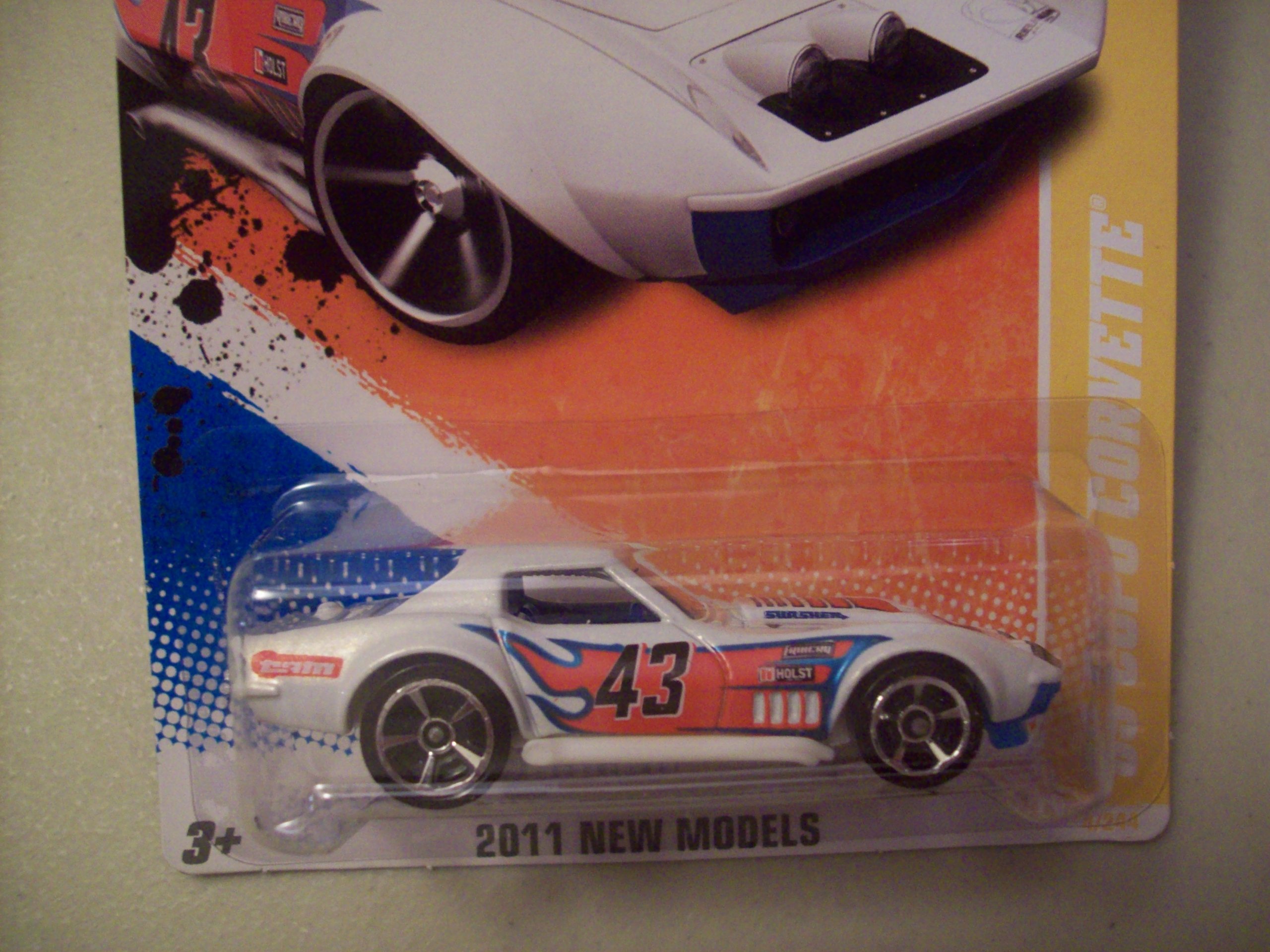 Hot Wheels 2011 69 COPO Corvette Die-Cast Car 1:64 Scale Limited Edition 4/244 - Collectible Toy Car for Kids and Adults, Perfect for Display, Gifts, and Racing Play