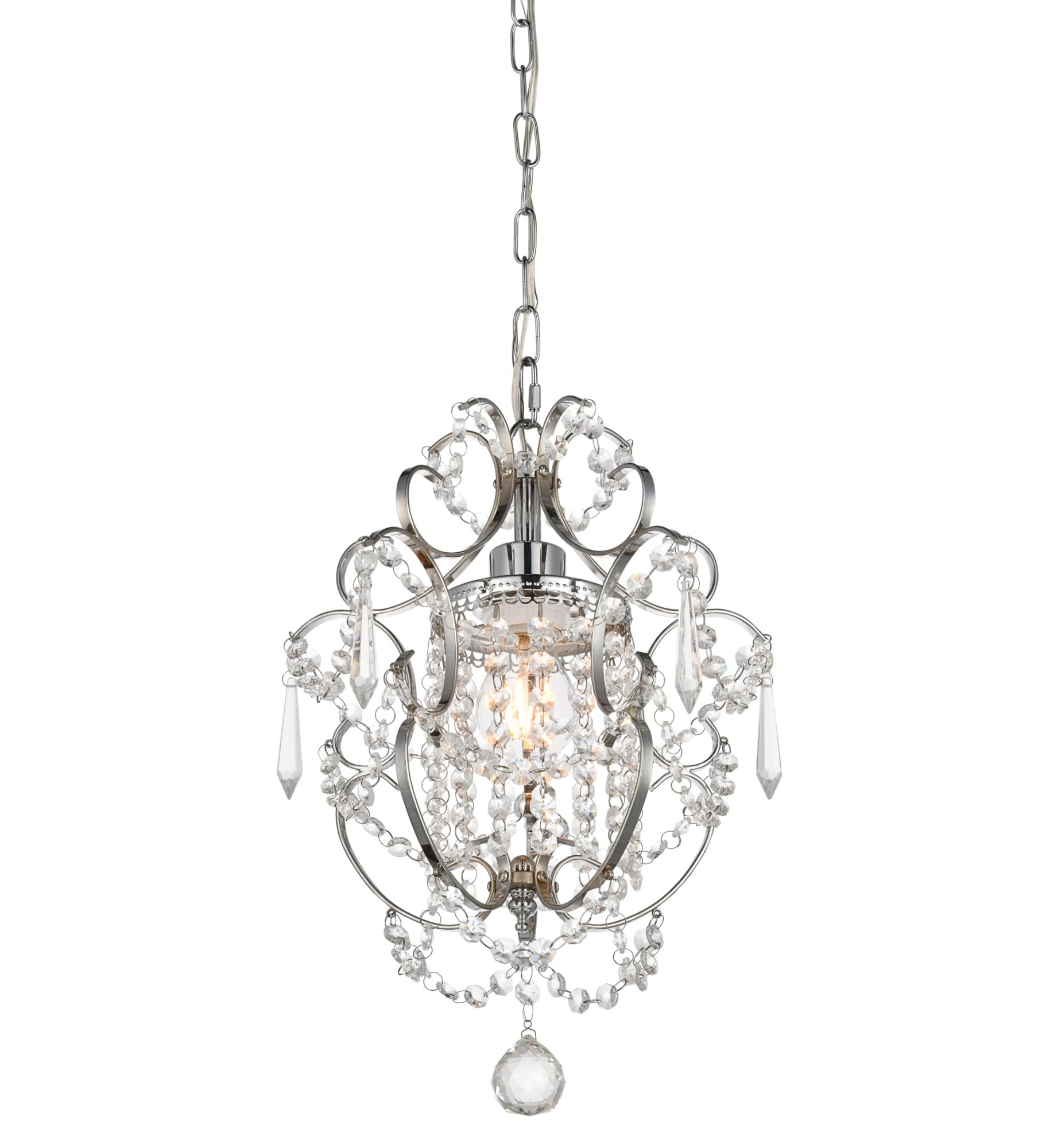 Kirin 1-Light Modern Metal Pendant Light Fixture in Oil Rubbed Bronze - Perfect for Kitchen Island, Dining Room, or Entryway Lighting