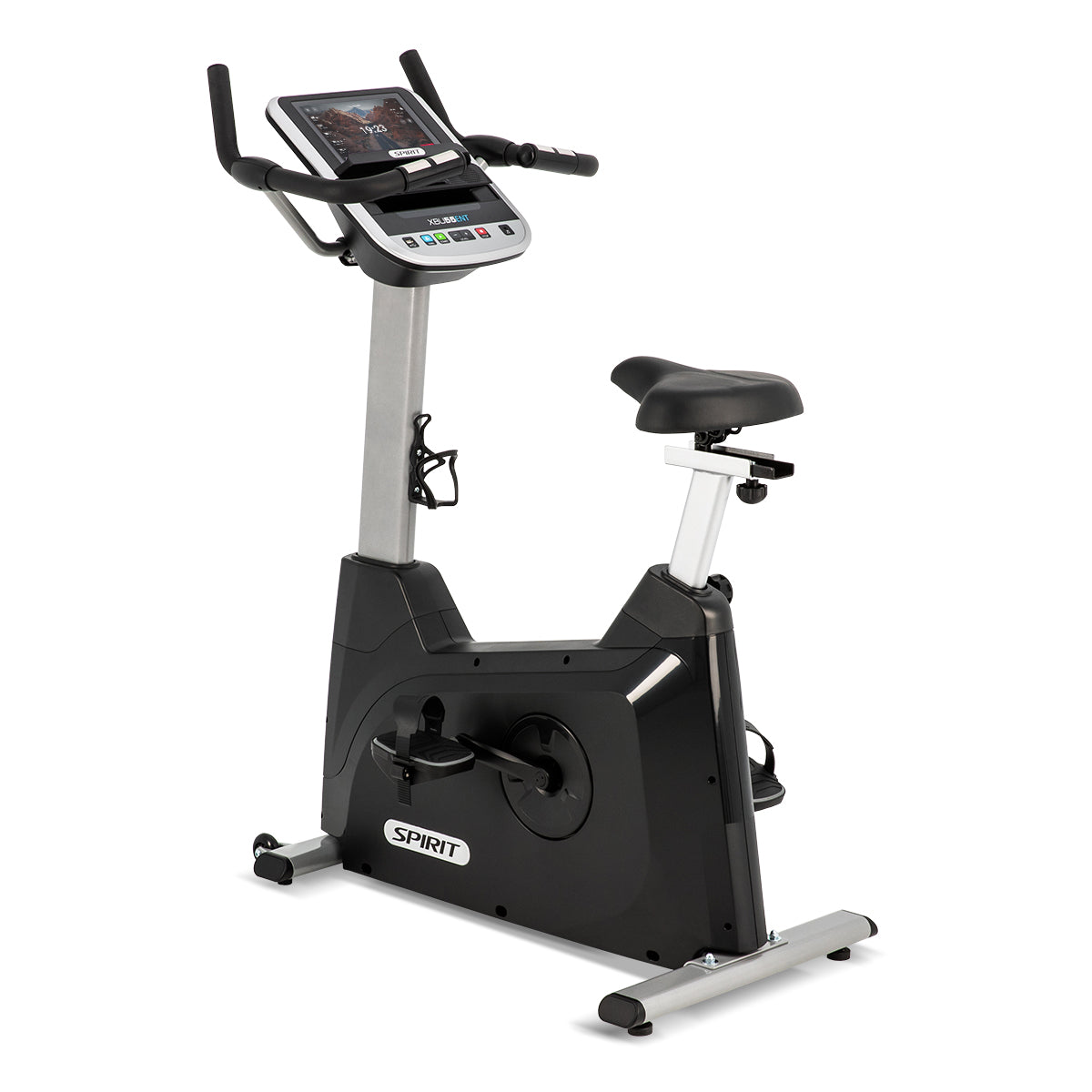 Spirit XBU55 Upright Exercise Bike with ENT Console - Home Gym Cardio Equipment for Indoor Cycling & Fitness Training