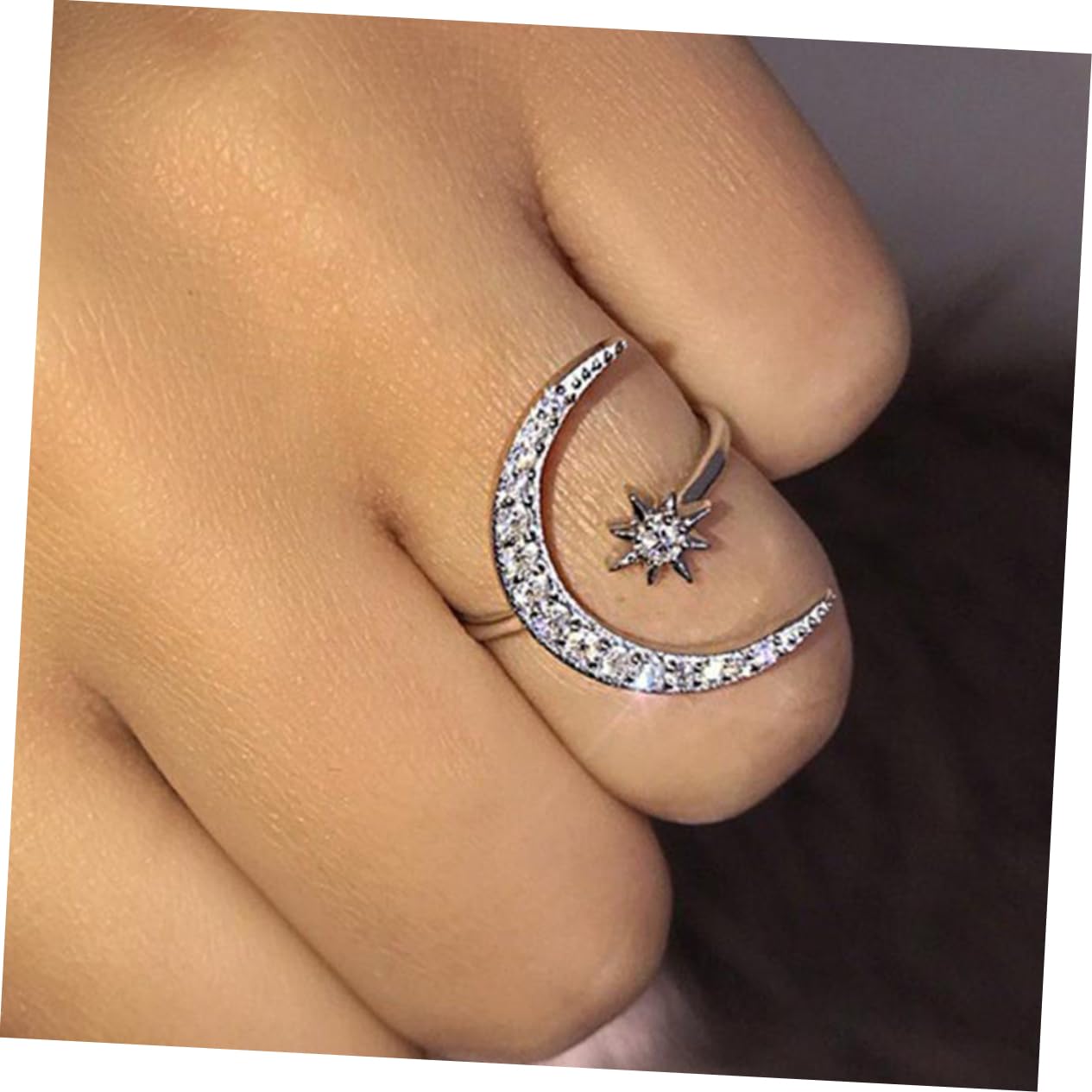 CALLARON Moonstone Open Ring for Women & Teen Girls - Sterling Silver Gemstone Jewelry - Perfect for Everyday Wear, Gifts & Special Occasions