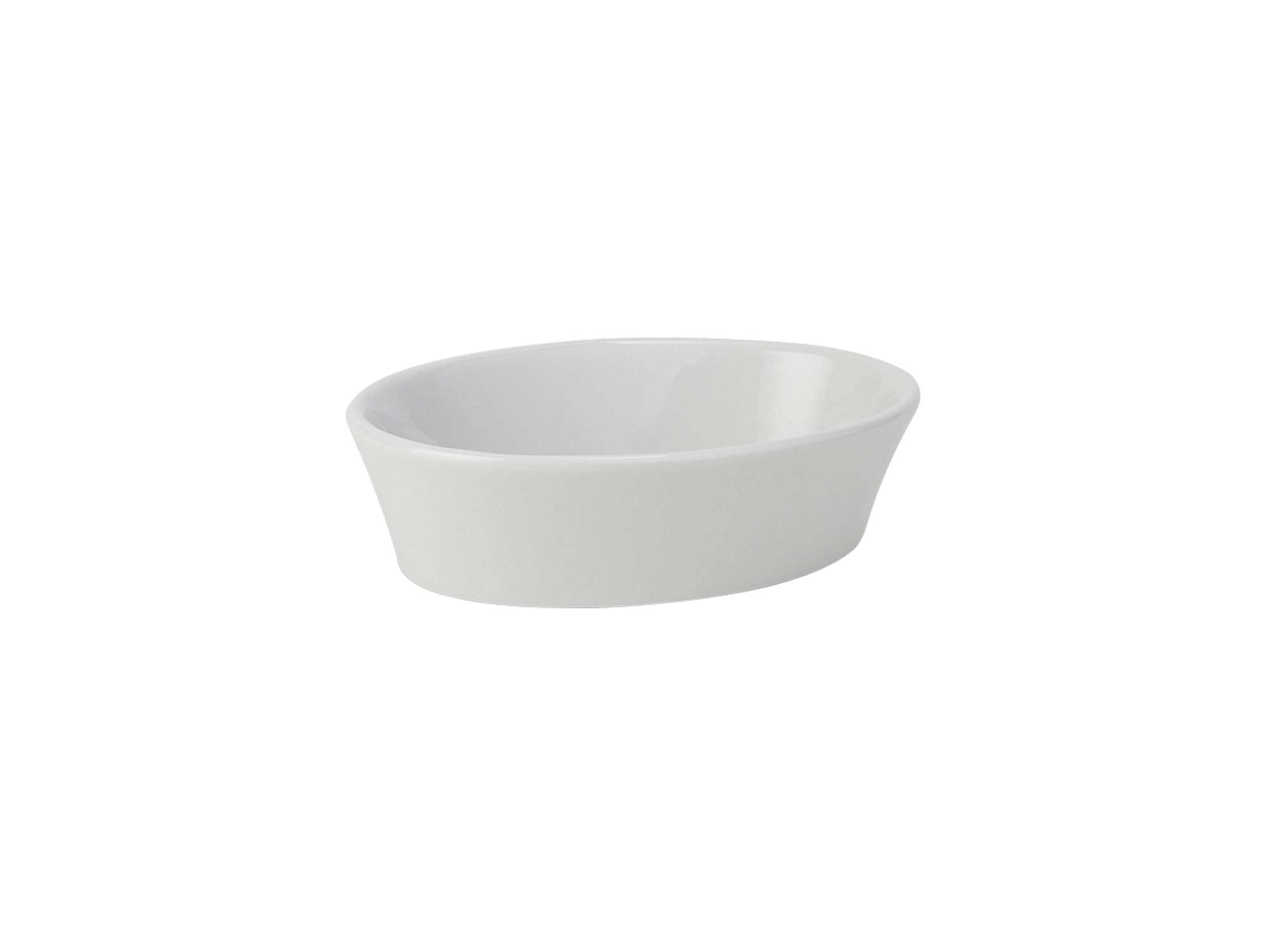 Tuxton 7-Oz White Porcelain Oval Baker - Set of 12, Scratch & Chip Resistant, Lead-Free & Cadmium-Free, Dishwasher & Microwave Safe - Perfect for Baking Casseroles, Side Dishes & Desserts