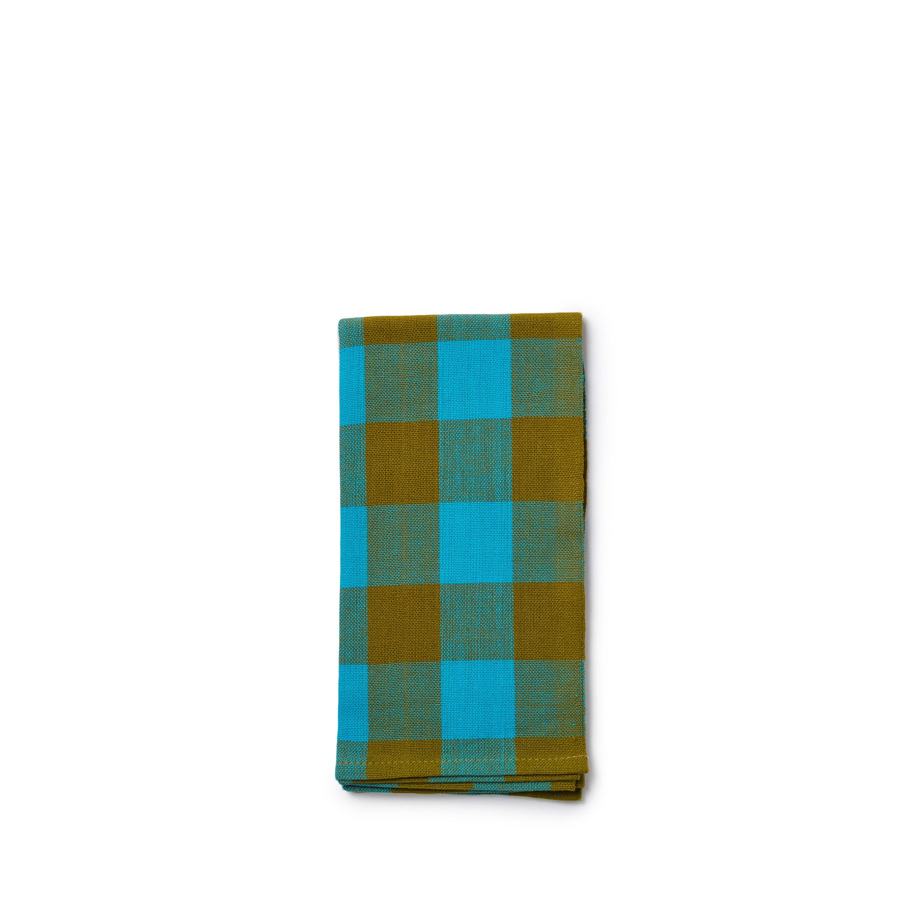 Blue Gingham Napkins Set of 2 - Large 20x20 Inch Cotton Checkered Table Napkins for Picnics, Parties & Everyday Dining - Washable & Reusable Kitchen Linens