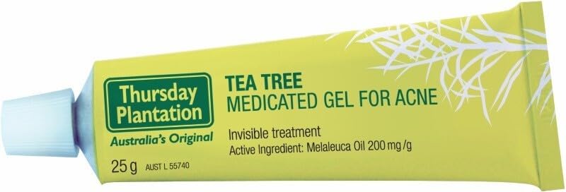 Thursday Plantation Tea Tree Gel – 25g – Natural Tea Tree Oil Formula for Acne, Pimples & Blackheads – Skin Repairing & Moisturizing Treatment – Perfect for Daily Skincare & Blemish Control
