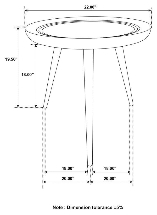Zoya Round End Table - Modern Side Table for Living Room, Bedroom, or Office - Perfect for Coffee, Books, and Decor