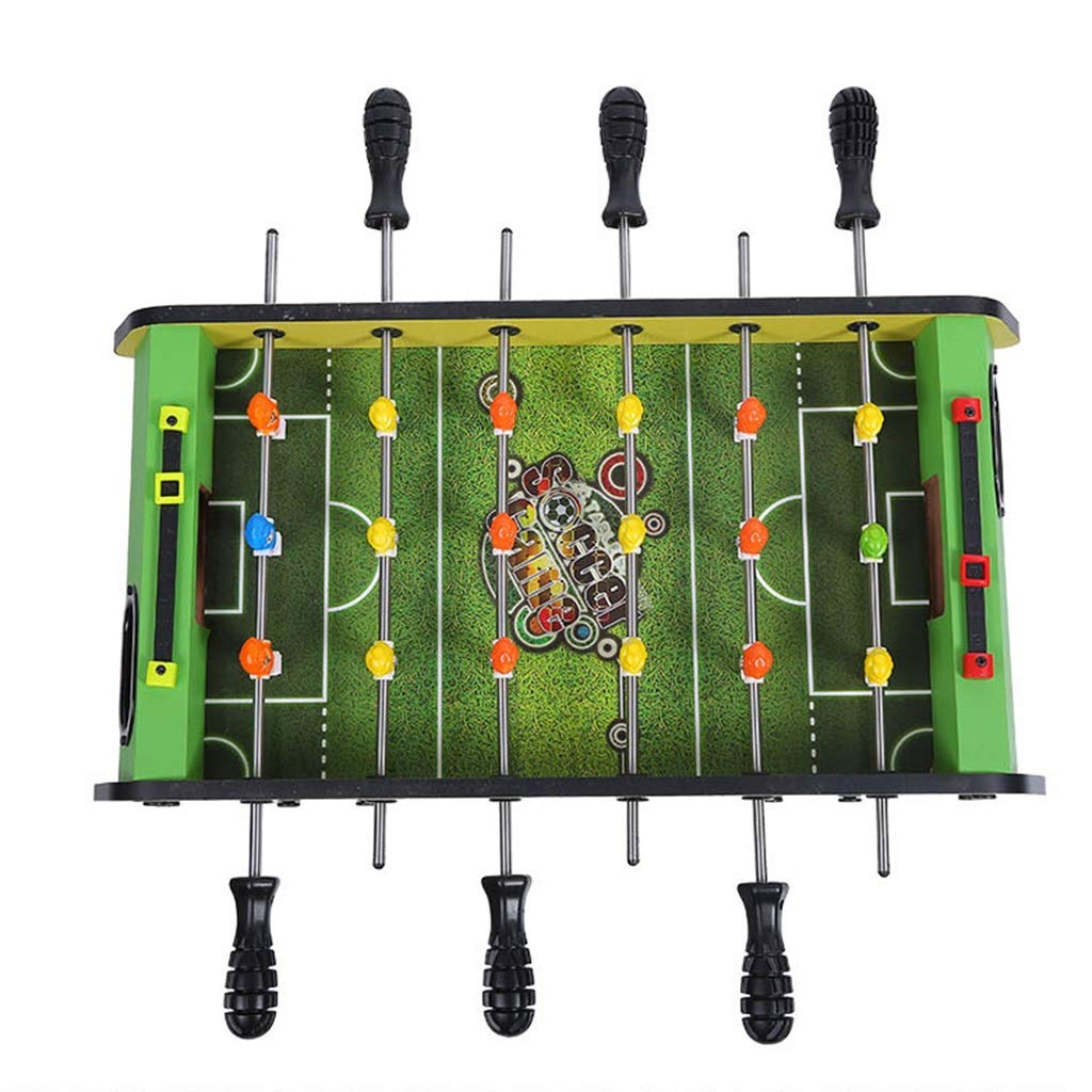 Kids Foosball Table - 6-Player Mini Table Soccer Game for Ages 3-10 | Green Indoor Football Toy (47x24x17.5cm) | Family Game Room, Birthday Gift & Educational Sports Activity for Children