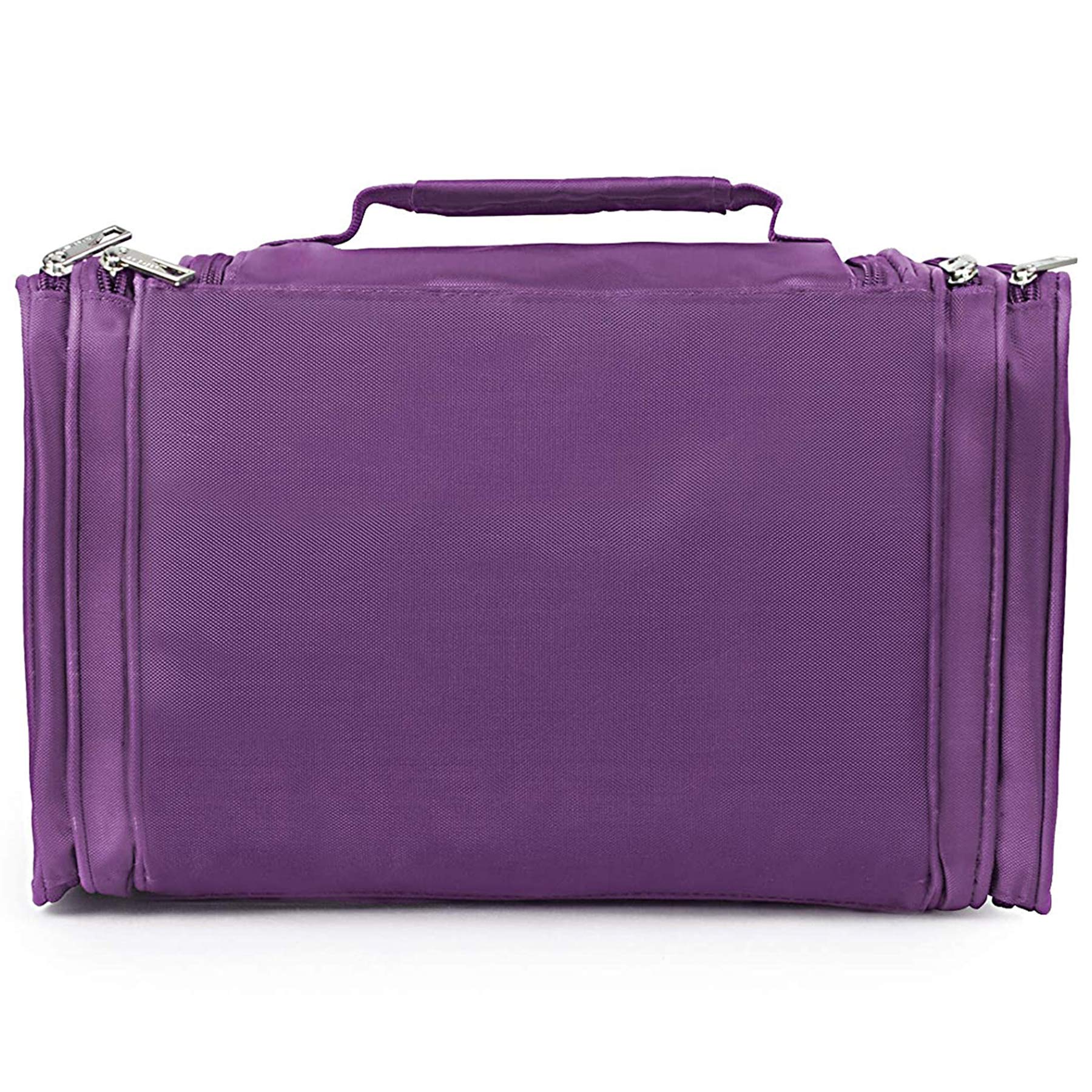 LAVIEVERT Hanging Toiletry Bag for Travel - Waterproof Makeup Organizer & Cosmetic Storage Pouch, Portable Bathroom Essentials Bag for Business Trips, Vacation, Gym, Camping - Purple