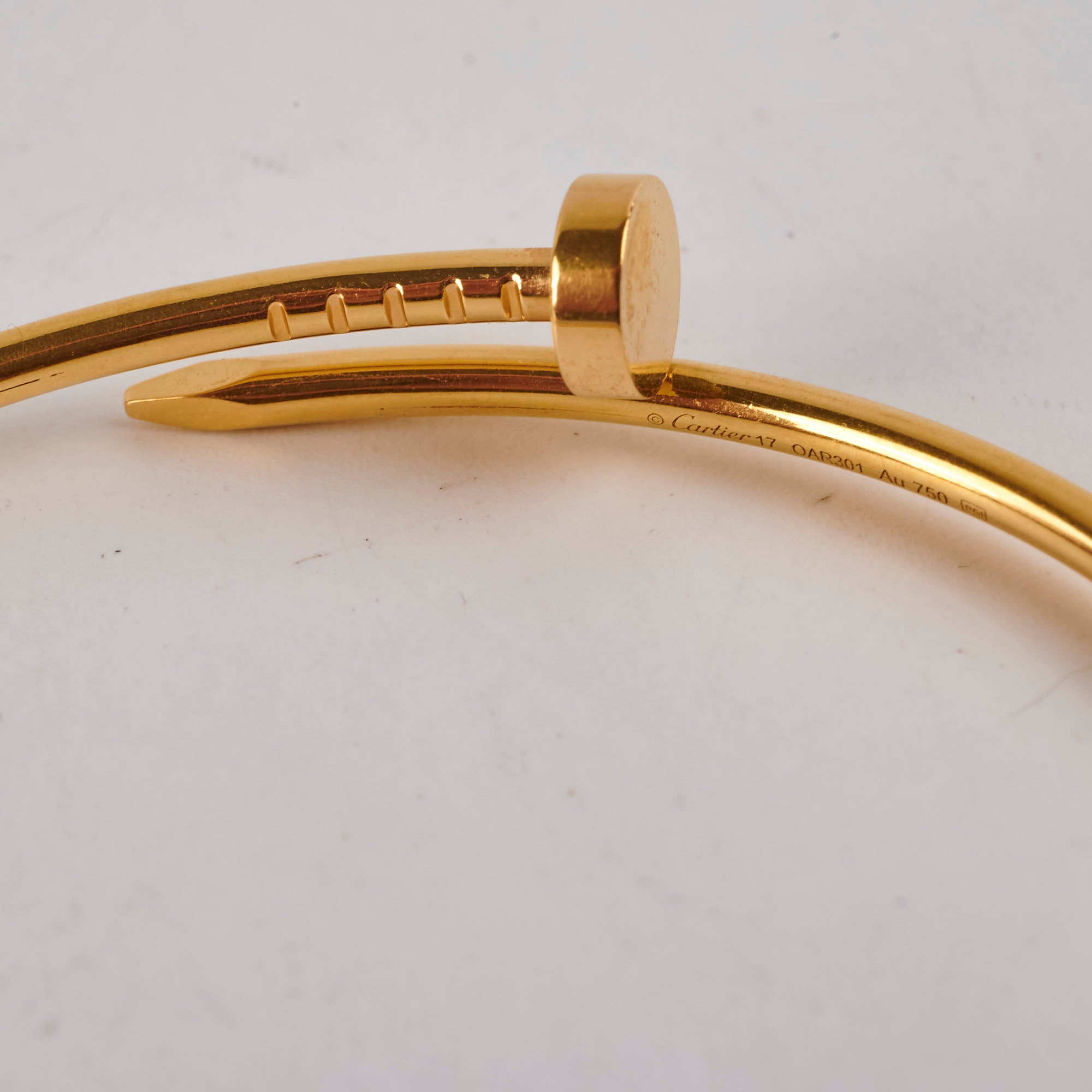 Cartier Small Model JUC Bracelet - 17 Size, 18K Gold Plated Luxury Jewelry for Women, Perfect for Gifts, Parties & Special Occasions