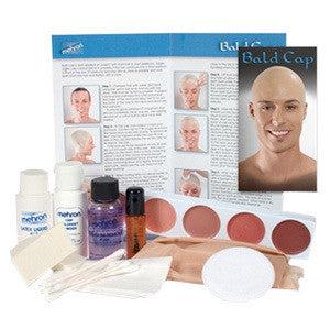 Mehron Bald Cap Premium Makeup Kit - Professional Special FX & Halloween Costume Makeup - Perfect for Theater, Cosplay, and Halloween Transformations