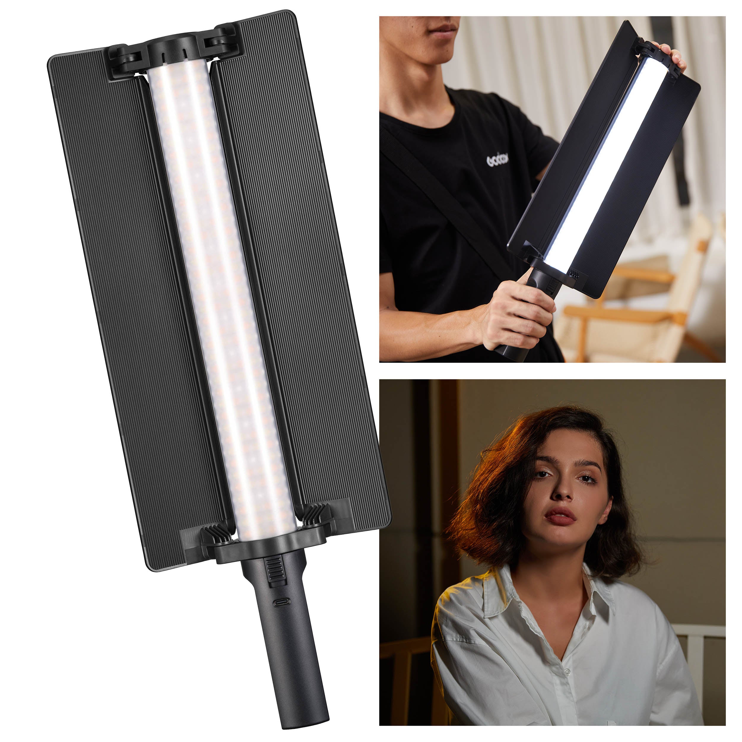 LC500mini Bi-Color LED Video Light Wand - Portable Handheld Lighting for Photography, Videography & Content Creation - Perfect for YouTube, TikTok, Vlogging & Studio Shoots
