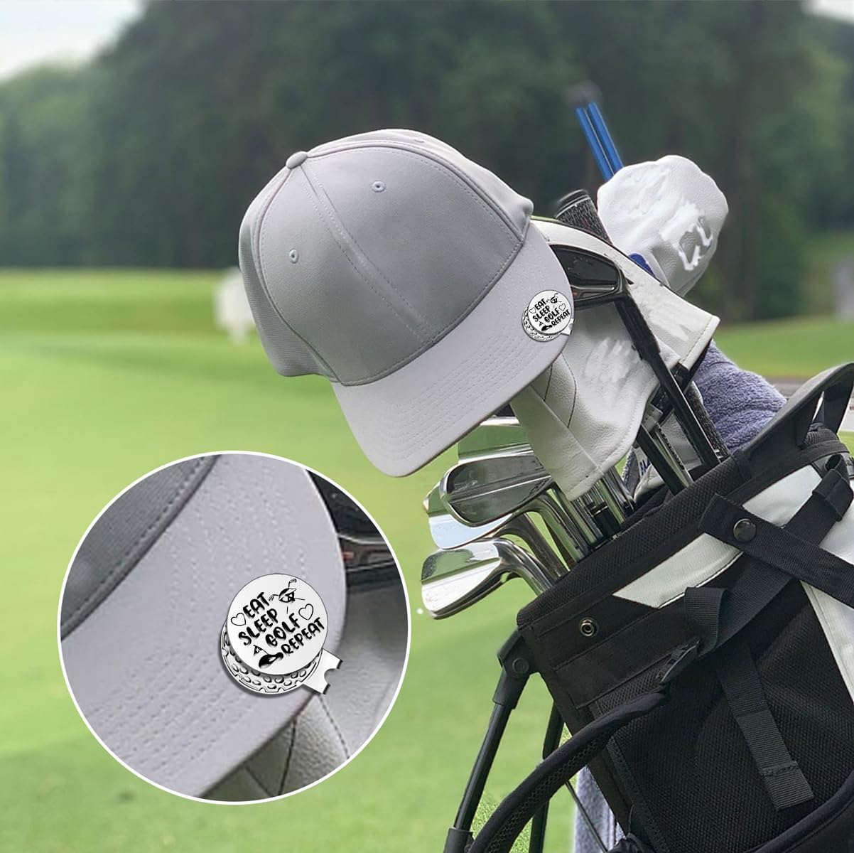 Funny Golf Ball Markers with Hat Clip - Unique Golf Gifts for Men, Dad, Husband & Grandpa - Perfect for Birthdays, Retirement & Golf Lovers - Great for Course Play & Golf Tournaments