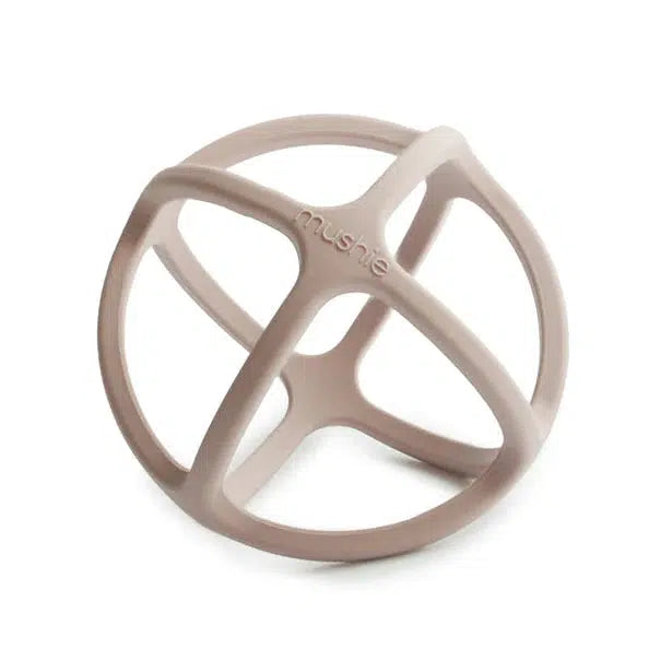 Mushie Silicone Ball Teether - Shifting Sands Baby Teething Toy for Soothing Gums | Safe & BPA-Free | Perfect for Infants & Toddlers at Home or On-the-Go