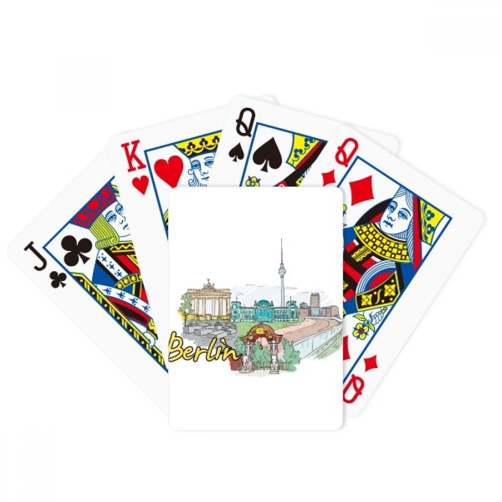DIYthinker Germany Berlin Landmark Architecture Poker Playing Cards - Premium Tabletop Game Gift Set for Poker Lovers, Travel Enthusiasts & Collectors - Perfect for Game Nights, Travel Souvenirs & Home Decor
