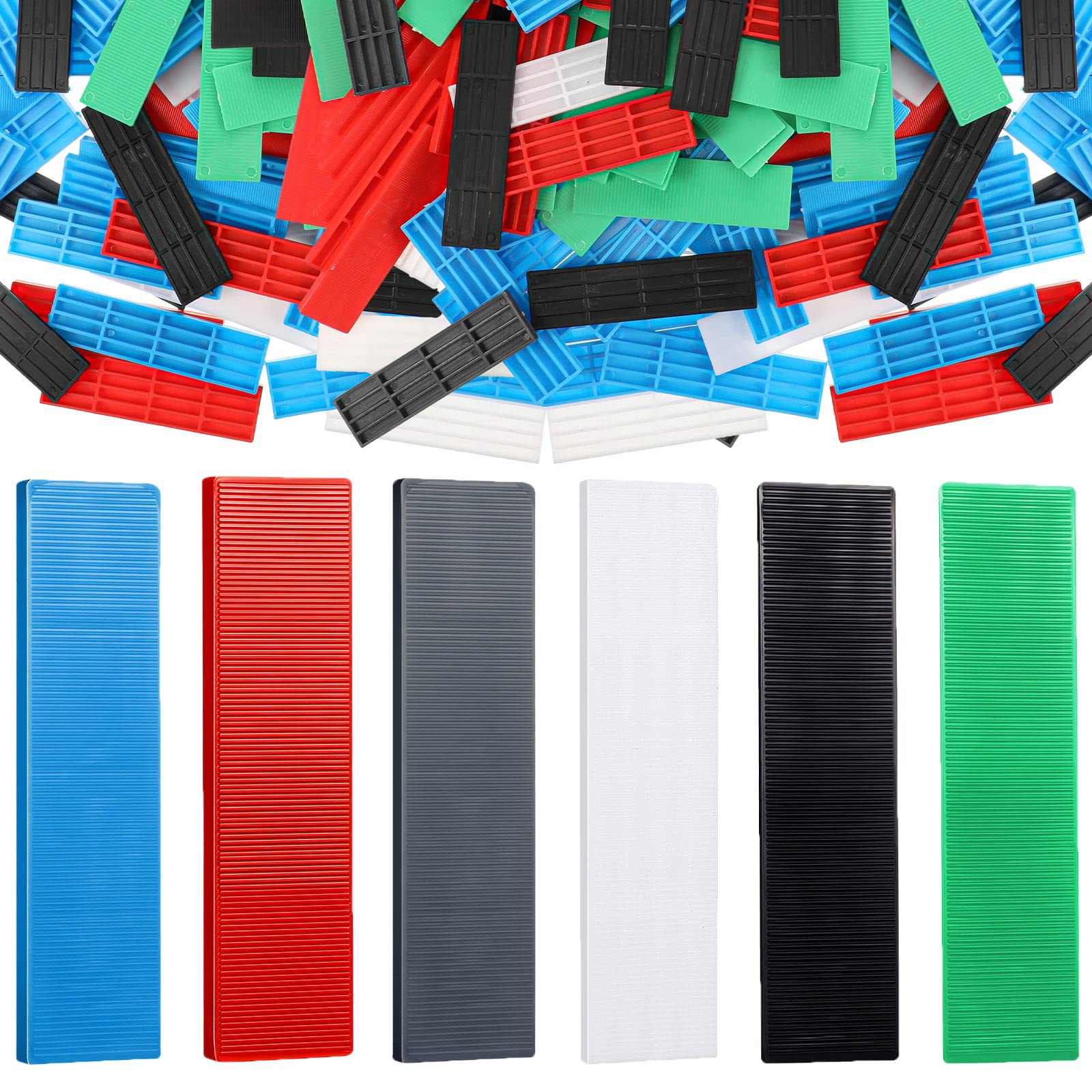 300-Piece Plastic Flat Shims for Leveling - 3/64