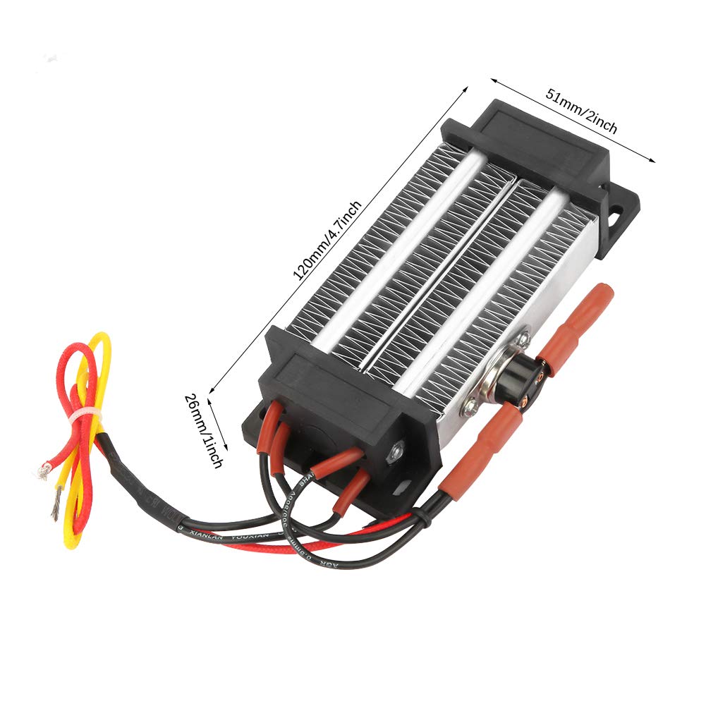 Energy Saving PTC Ceramic Space Heater - 110V 300W Portable Electric Heater with Durable Aluminum Tube | Fast Heating for Bedroom, Office & Indoor Use
