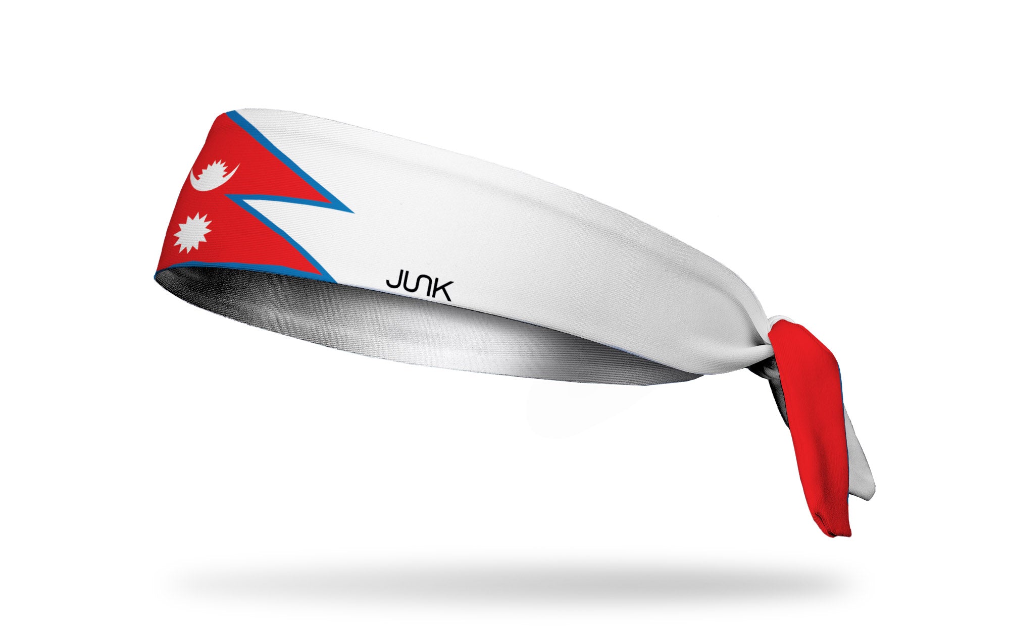 Nepal Flag Flex Tie Headband - Adjustable Patriotic Headwear for Sports, Hiking & Outdoor Activities