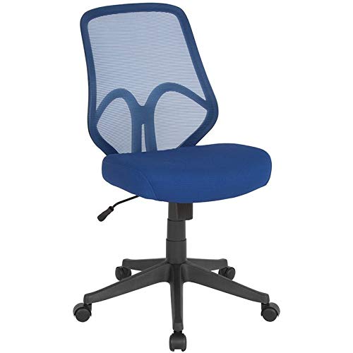 UrbanPro High Back Ergonomic Mesh Swivel Office Chair - Navy Blue - Perfect for Home Office, Gaming & Workspace Comfort
