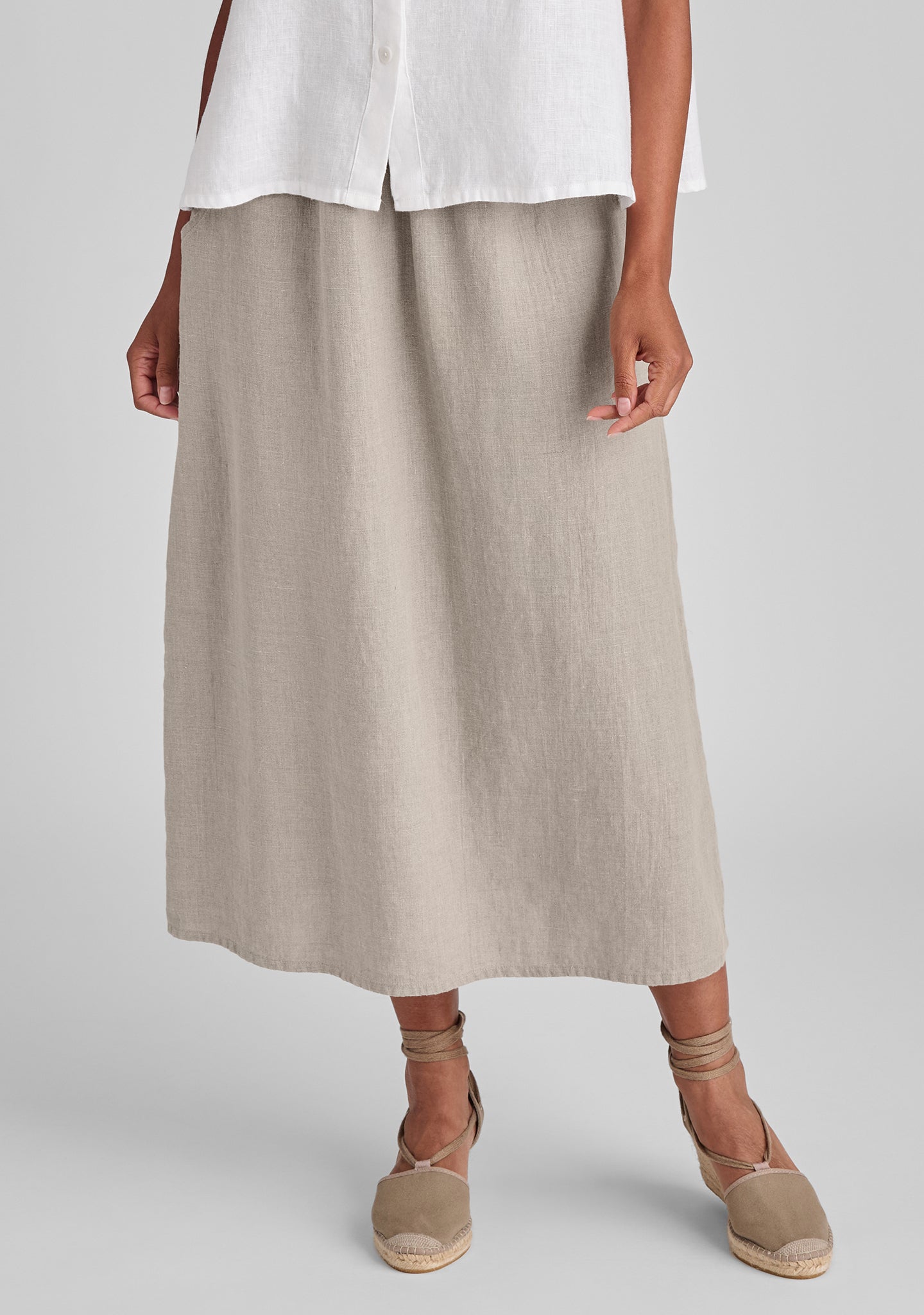 Go To Skirt - Women's Linen Maxi Skirt for Summer | Breathable & Flowy Long Skirt | Perfect for Beach, Vacation & Boho Style Outfits