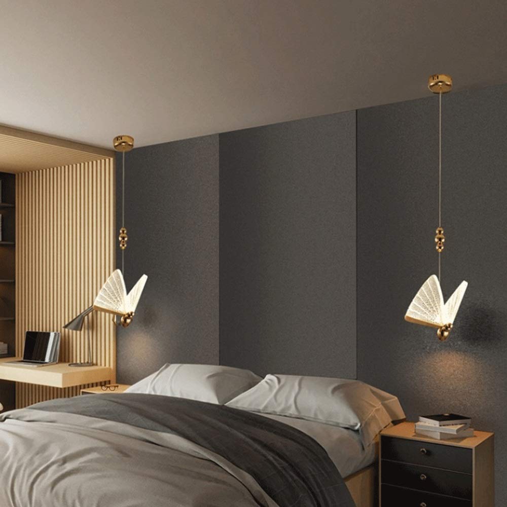 Modern LED Chandelier - Minimalist Butterfly Design Acrylic Pendant Light for Restaurant, Bar & Coffee Shop [Energy Class A++] | Elegant Dining & Commercial Lighting Decor