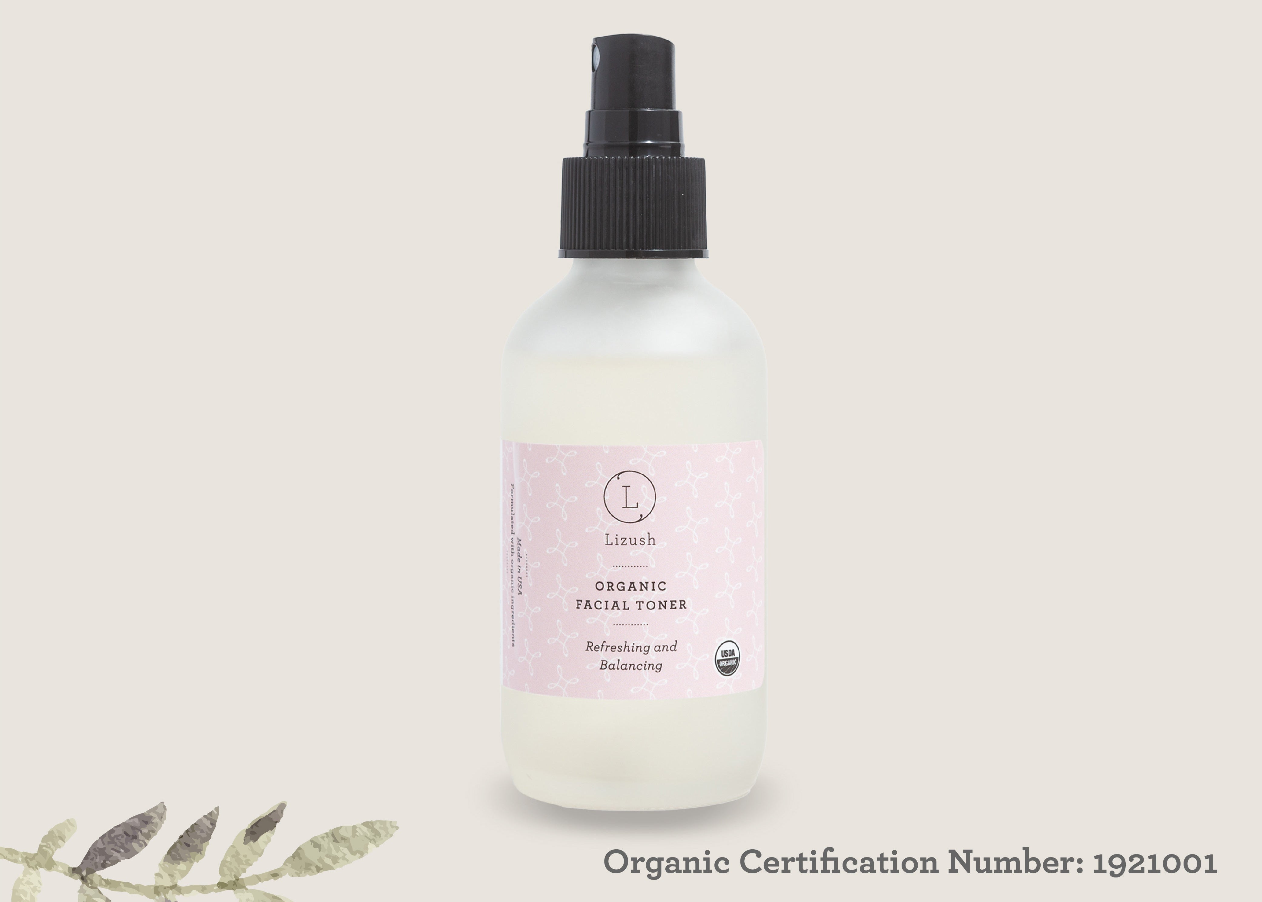 Organic Facial Toner for Refreshing & Balancing Skin | Hydrating & Soothing for All Skin Types | Perfect for Daily Skincare Routine & Post-Workout Refresh