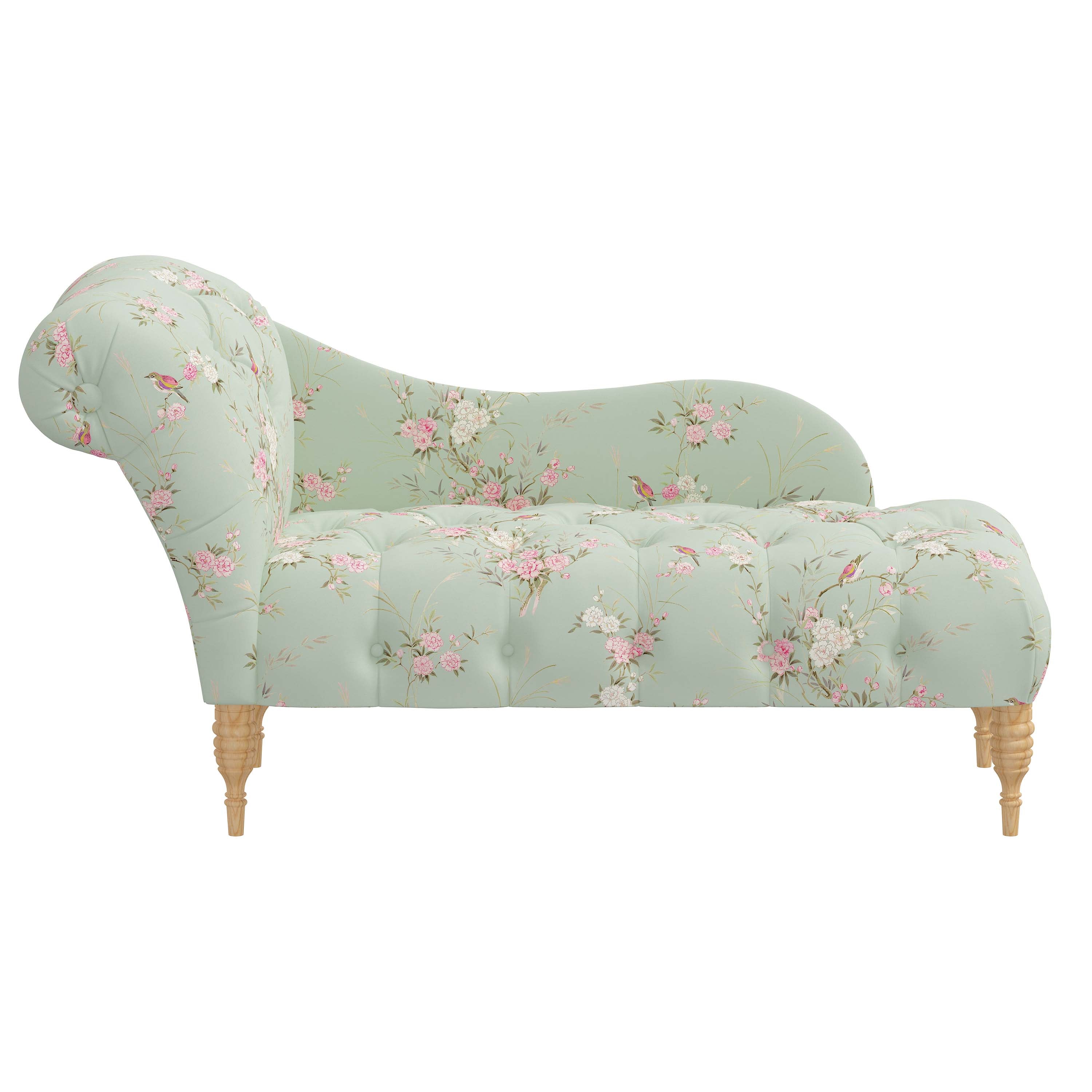 Rowen Chaise Lounge Chair - Modern Accent Furniture for Living Room, Bedroom & Patio - Stylish Upholstered Seating with Wooden Legs - Perfect for Relaxing, Reading & Decorating Your Home