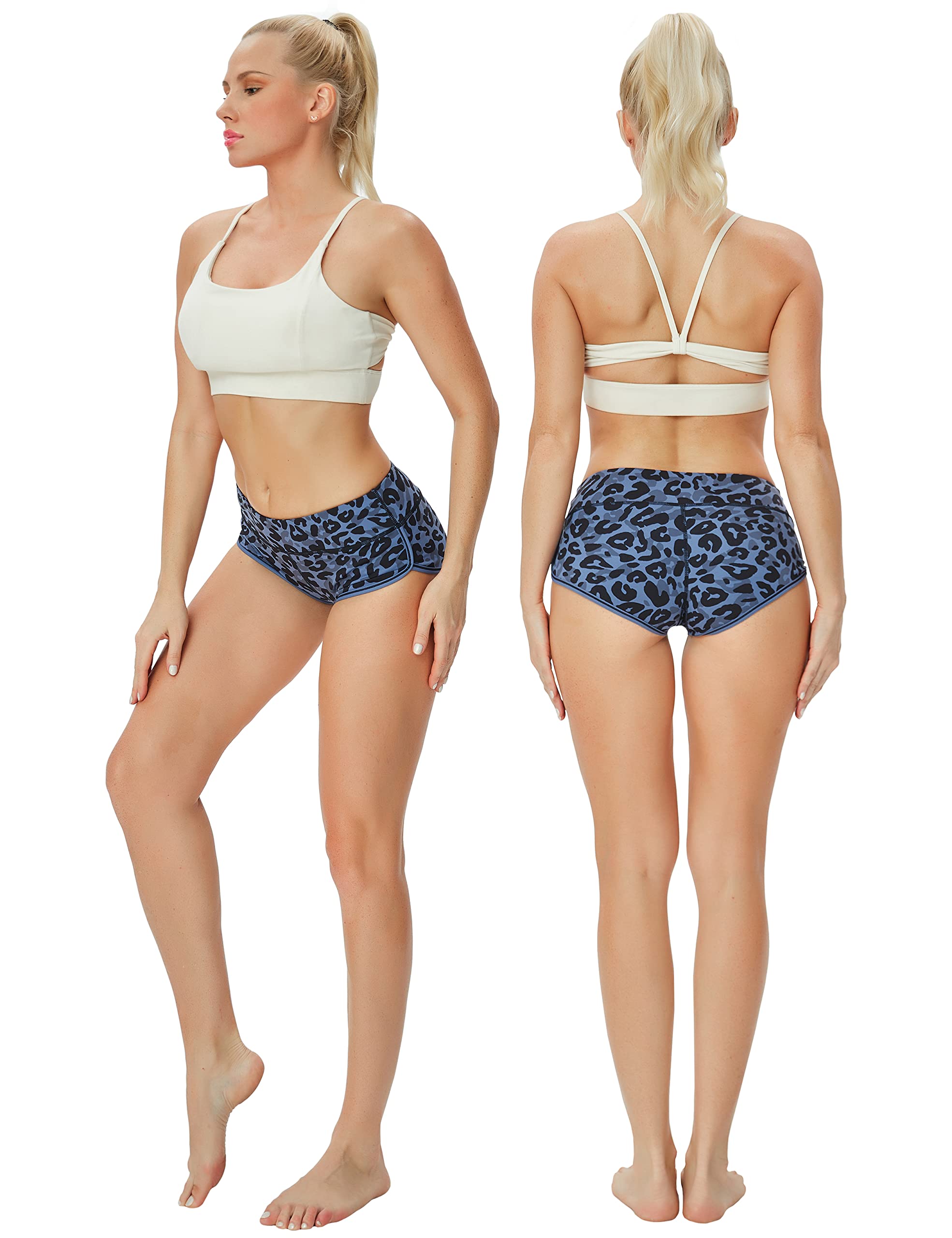 BUBBLELIME Women's Sexy High Waisted Yoga Shorts XS-XXL - Tummy Control Workout Shorts for Running, Fitness & Active Wear - Moisture Wicking, UPF 30+ - Perfect for Yoga, Gym, Jogging & Summer Outdoor Activities
