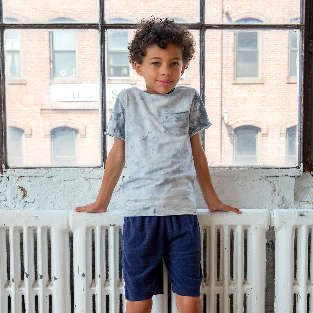 Appaman Terry Shorts for Men - Soft Cotton Comfort Shorts in Peacoat Blue | Casual Summer Wear, Beach Outfits & Lounge Shorts