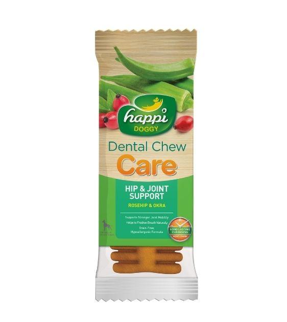 Happi Skippi (Happi Doggy) CARE Dental Dog Chews for Hip & Joint Support - Healthy Teeth Cleaning Treats for Small, Medium & Large Dogs - Perfect for Daily Oral Care & Joint Health Maintenance