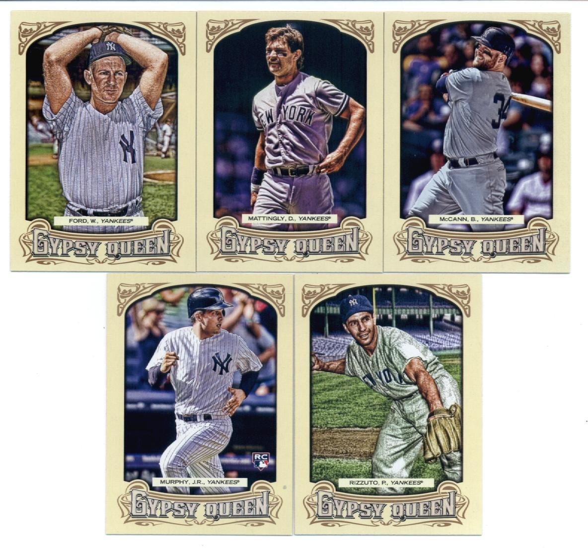 2014 Topps Gypsy Queen Baseball Cards - New York Yankees Team Set (10 Cards, Factory Sealed) | MLB Collectibles, Sports Memorabilia & Trading Cards for Fans and Collectors