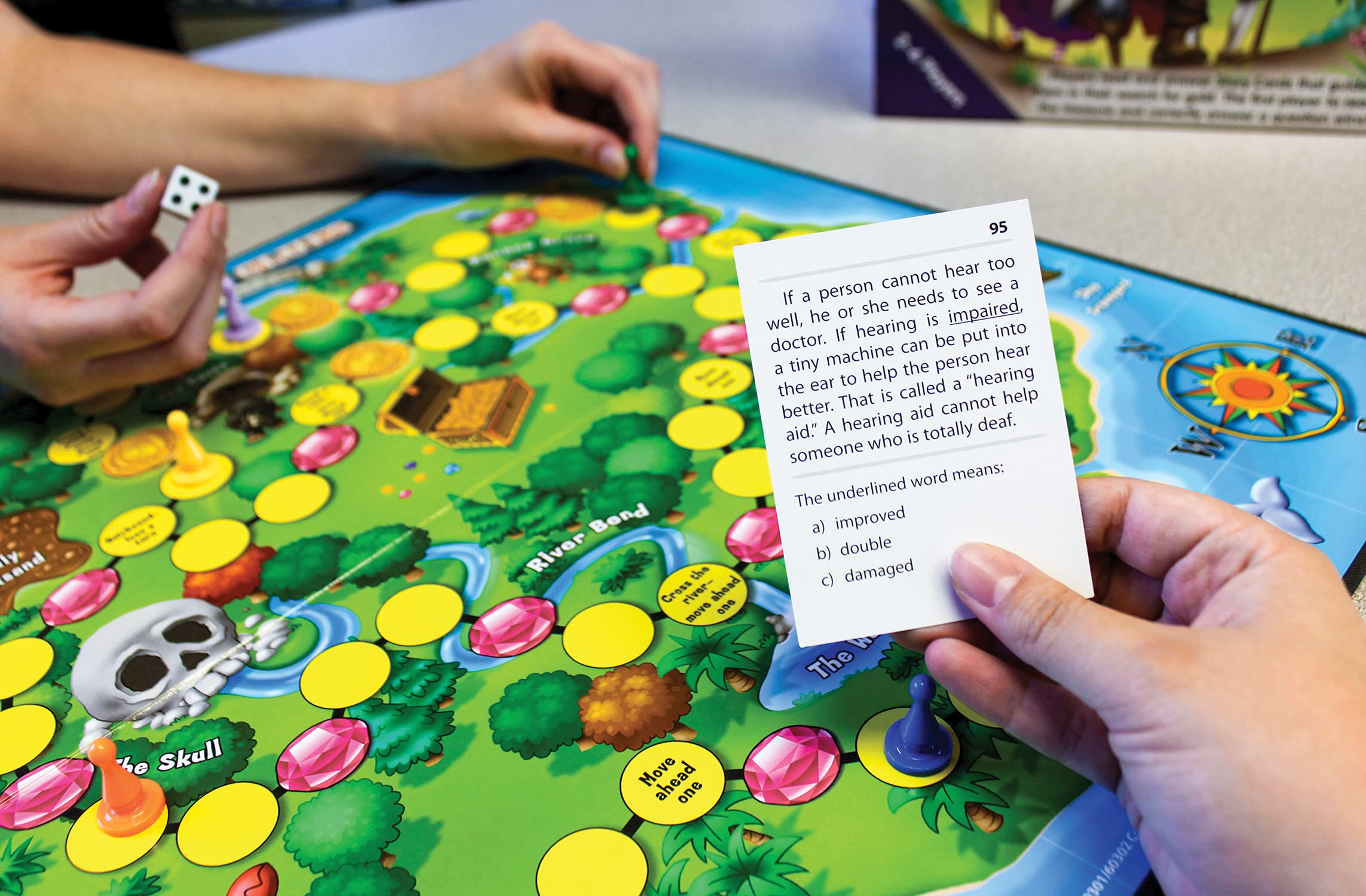 Edupress Learning Well Games Context Clues Game Blue Level—Pirate Treasure Game, LRN301 | Vocabulary Building & Reading Comprehension for Kids, Classroom & Homeschool Learning