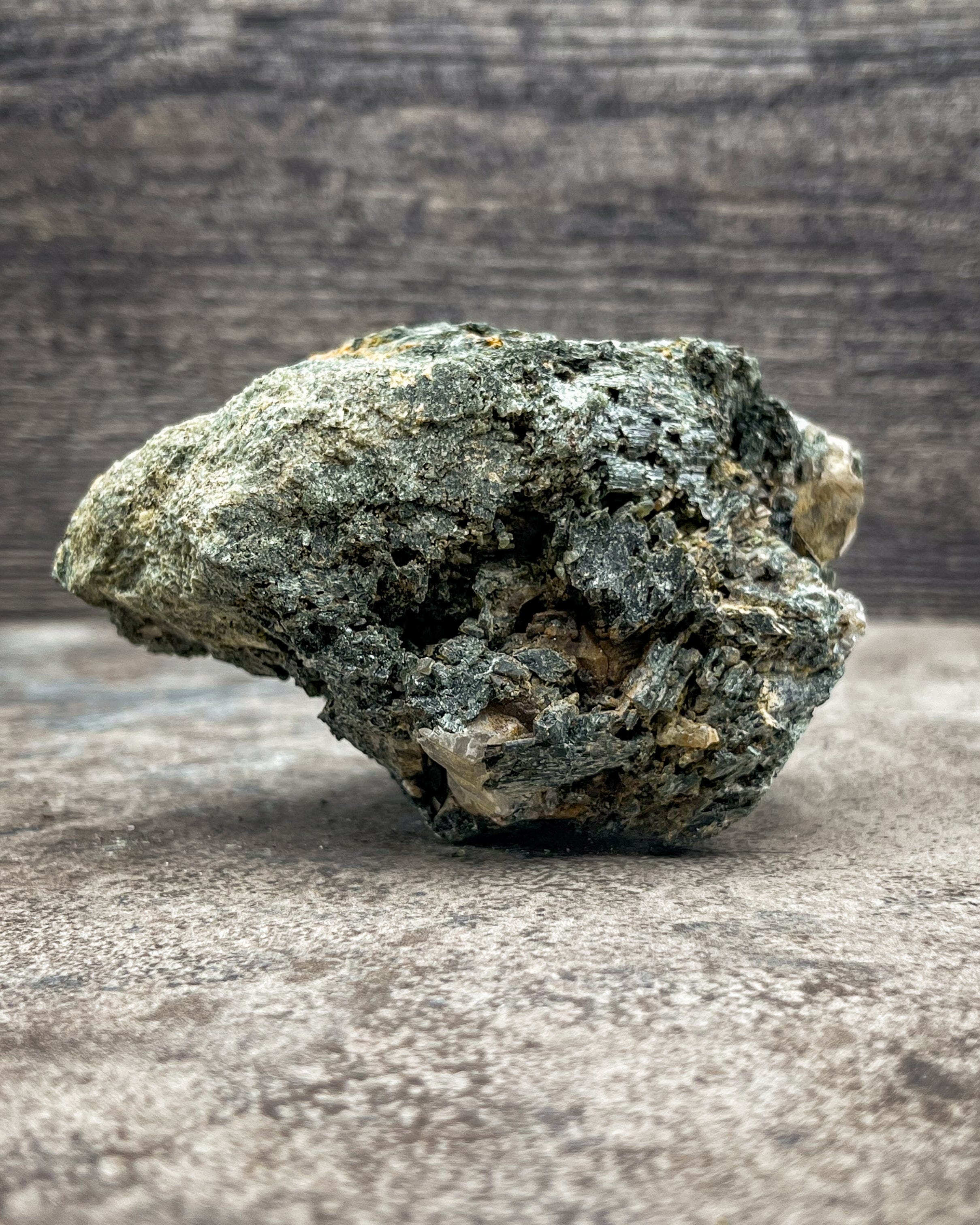 Natural Actinolite Crystal Specimen - 309g Raw Mineral Collection for Healing, Meditation & Home Decor