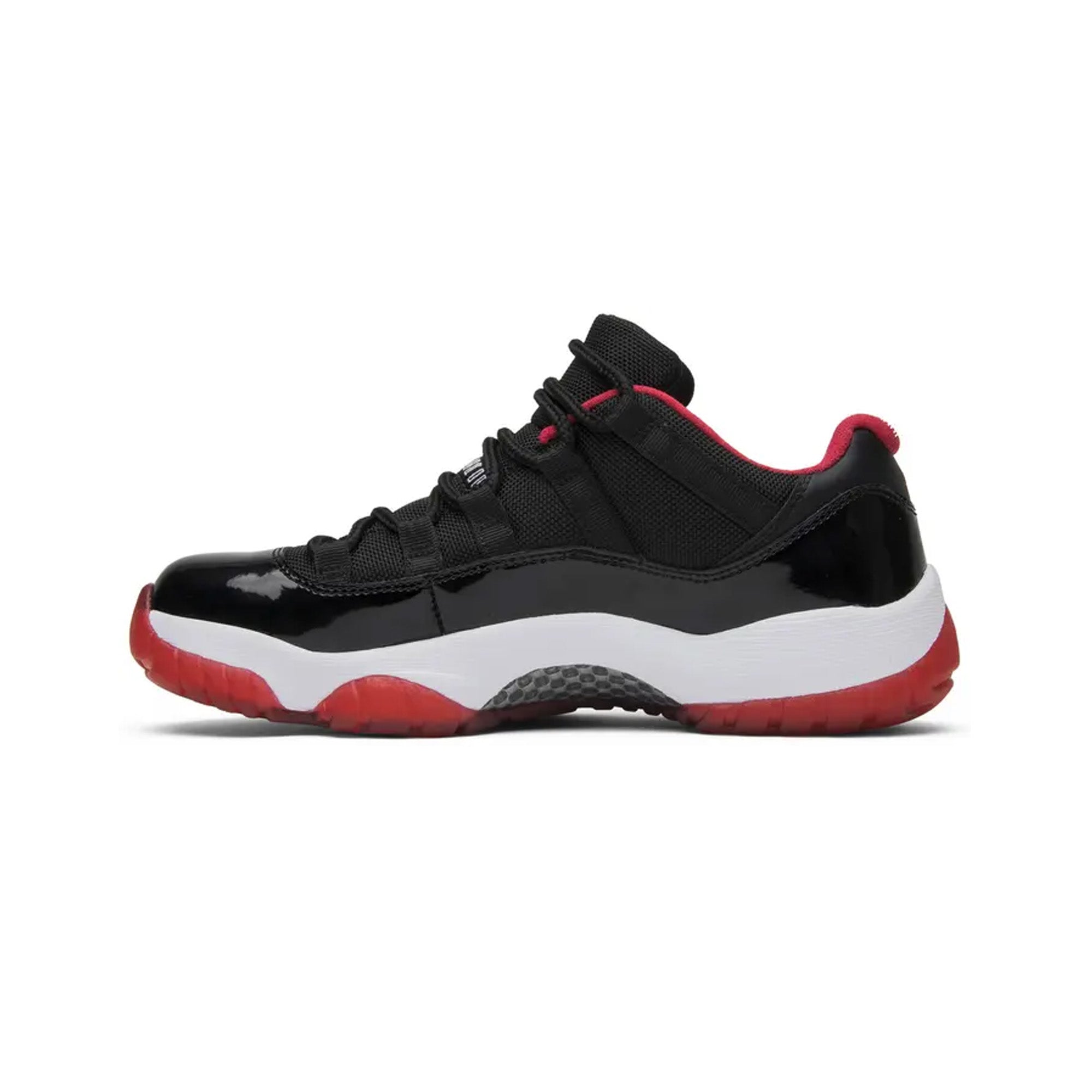 Air Jordan 11 Retro Low 'Bred' Men's Basketball Shoes (2015 Release) - Classic Black/Red Colorway for Casual Wear & Street Style