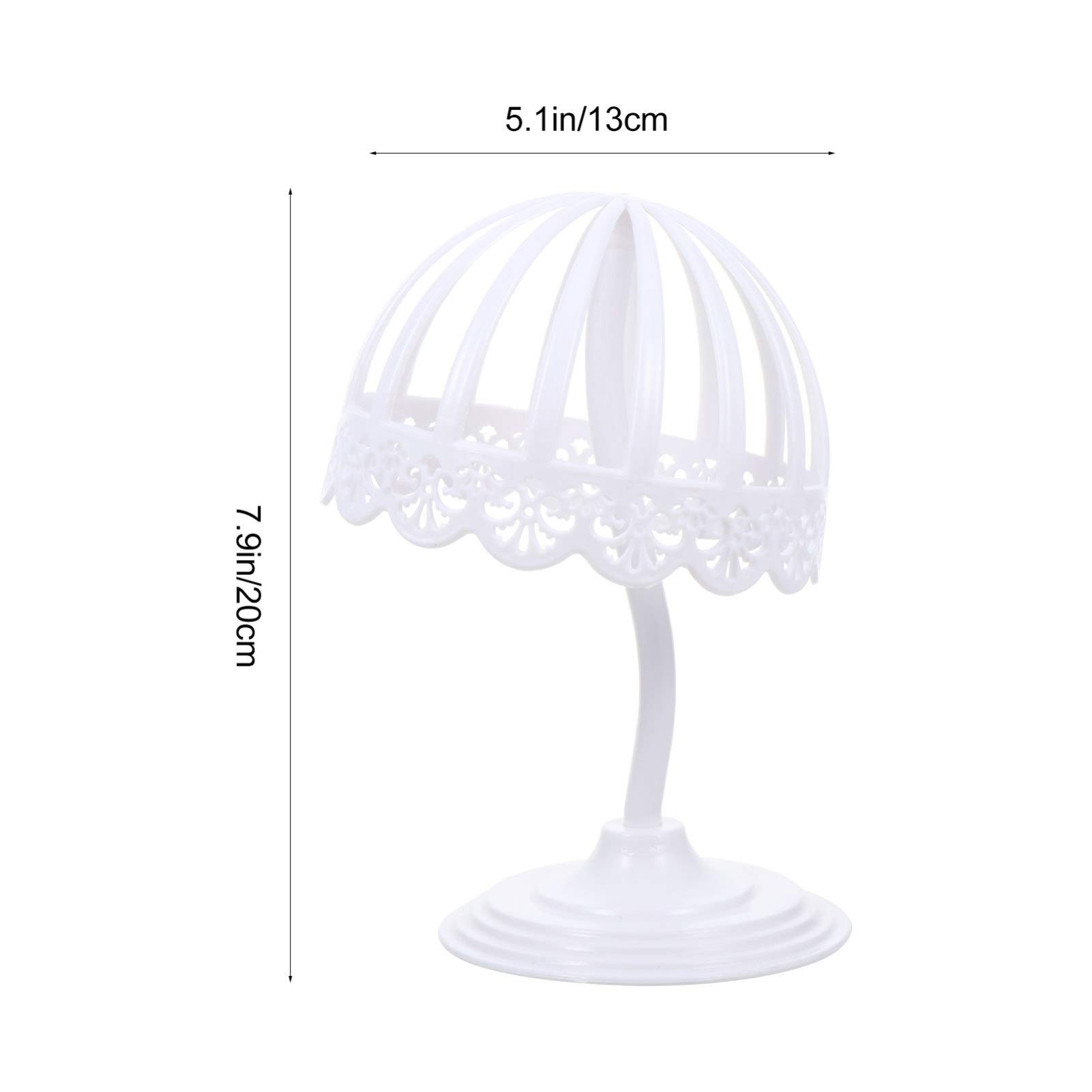 Beaupretty 2-Pack Hollow Plastic Wig Stand Holder - Adjustable Wig & Hat Display Rack for Styling, Storage, and Salon Organization - Perfect for Cosplay, Hairdressing, and Home Use