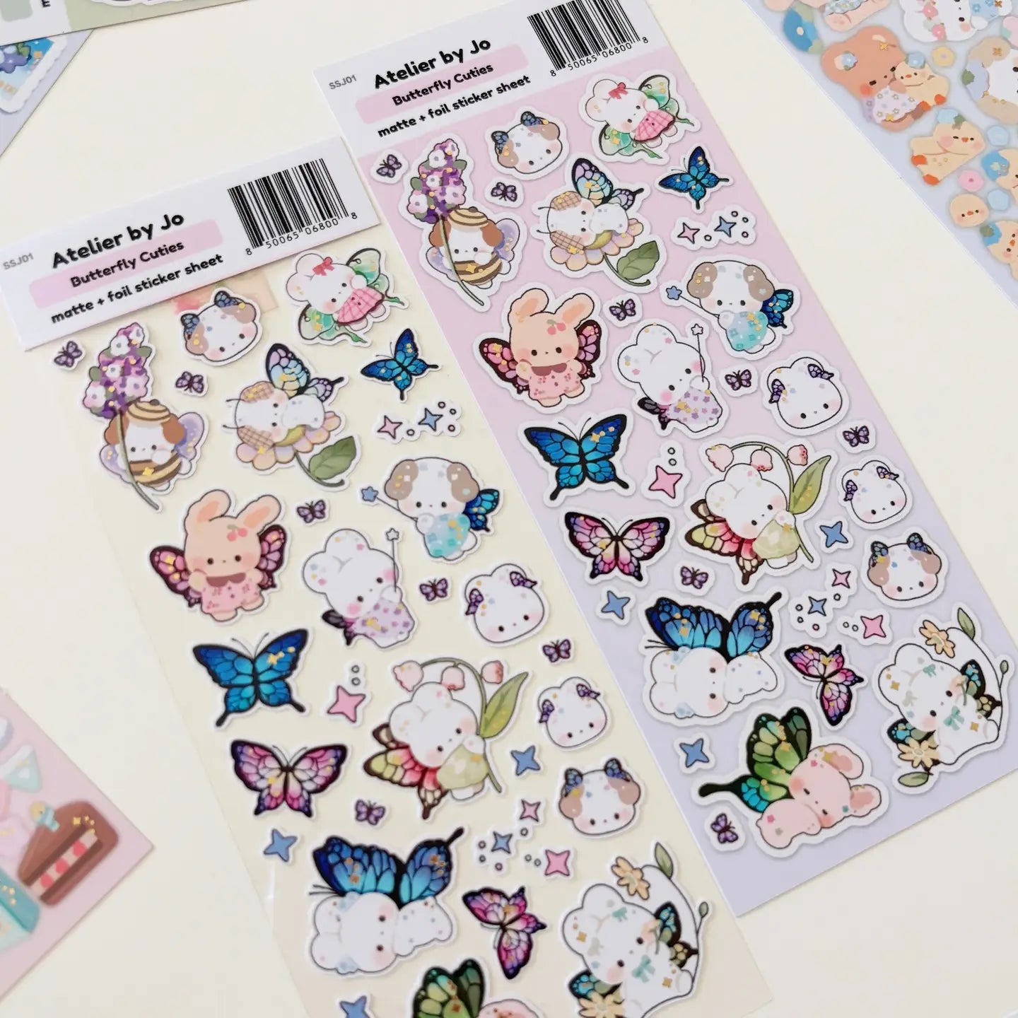 Butterfly Cuties Sticker Sheet - Cute Butterfly Stickers for Scrapbooking, Journals, Planners & DIY Crafts - Waterproof Vinyl Decals for Laptops, Phones & Water Bottles