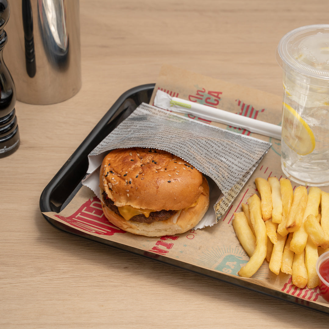 Eco-Friendly Burger Foil Bags 6x1.25x6.5 Inches - 100 Count Bulk Pack for Fast Food Restaurants & Takeout Packaging
