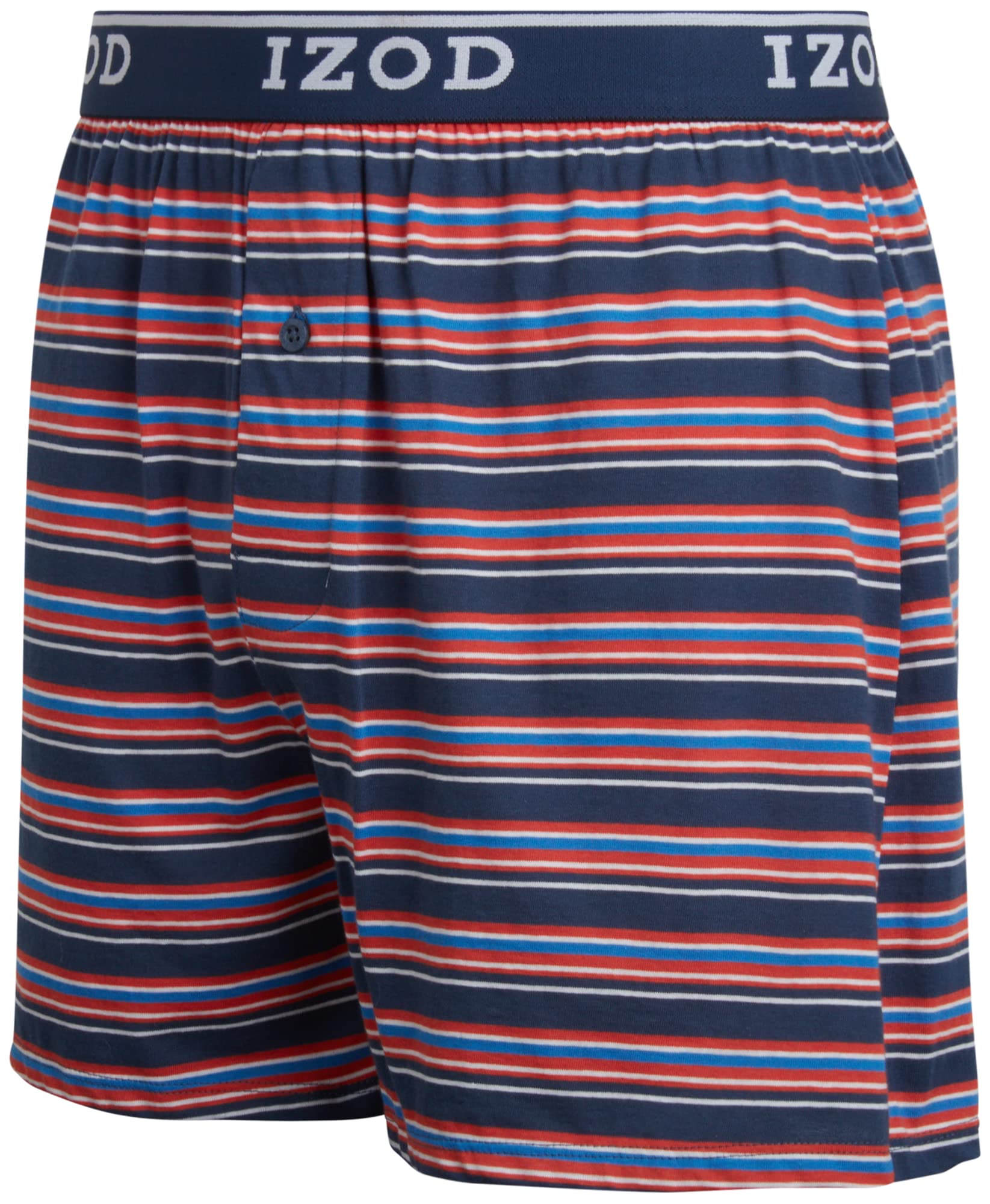 IZOD Men's Cotton Boxer Briefs 8-Pack - Soft Breathable Underwear for Everyday Comfort | Ideal for Work, Gym & Lounge Wear