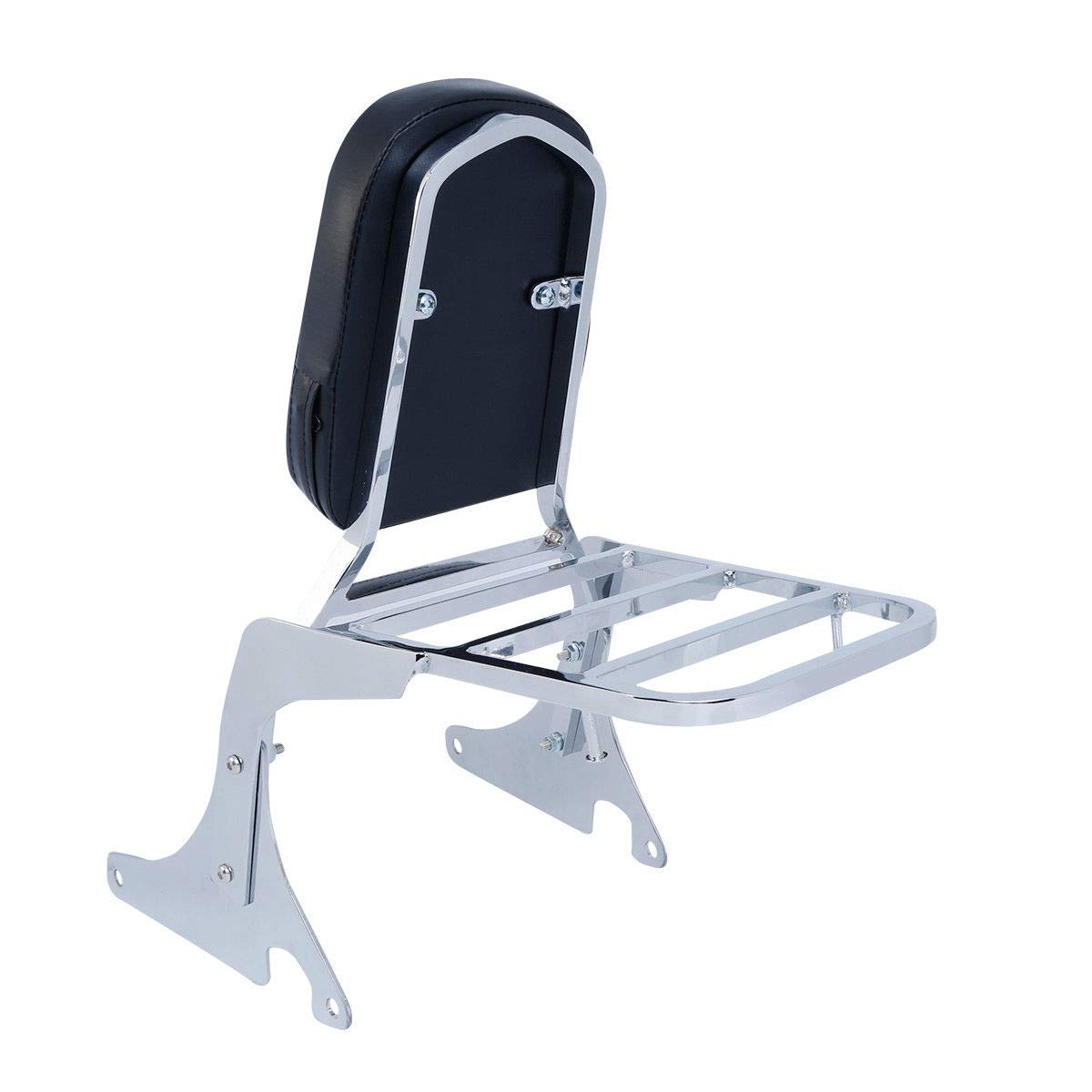 TCMT Sissy Bar with Luggage Rack for Kawasaki Vulcan VN400 VN800 1995-2012 | Motorcycle Passenger Backrest & Storage Solution | Perfect for Long Rides & Touring