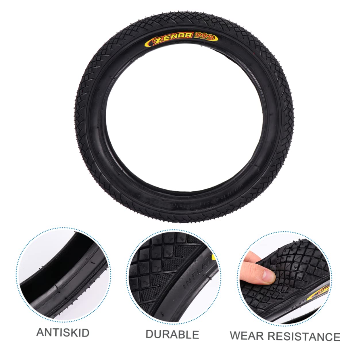 Veemoon Kids Bike Tire Repair Kit - Replacement Wheel & Tube for Balance Bikes, Strollers & Children's Bicycles | Durable Cycling Accessories for Easy Tire Fixes at Home or On-the-Go