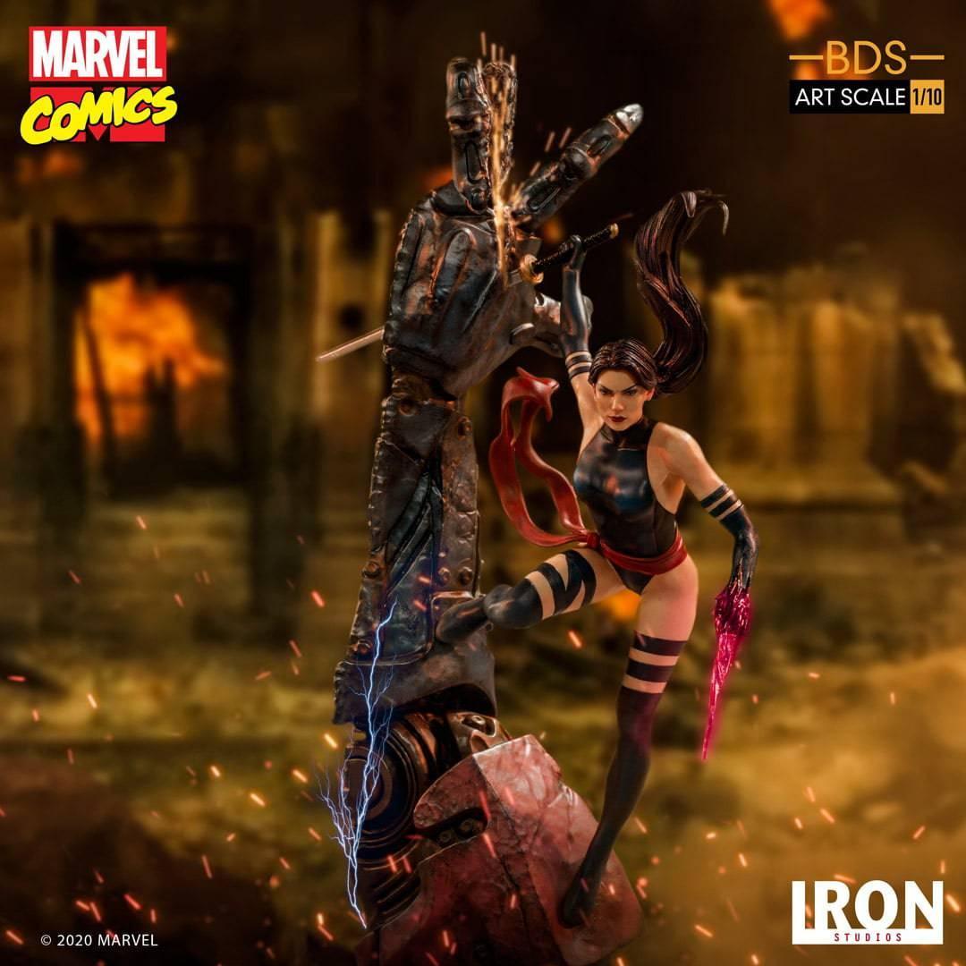 Iron Studios Marvel Comics Psylocke BDS Art Scale Statue 1/10 - Premium Collectible Figure for Display & Marvel Fans - Perfect for Home Decor, Office Display & Comic Conventions