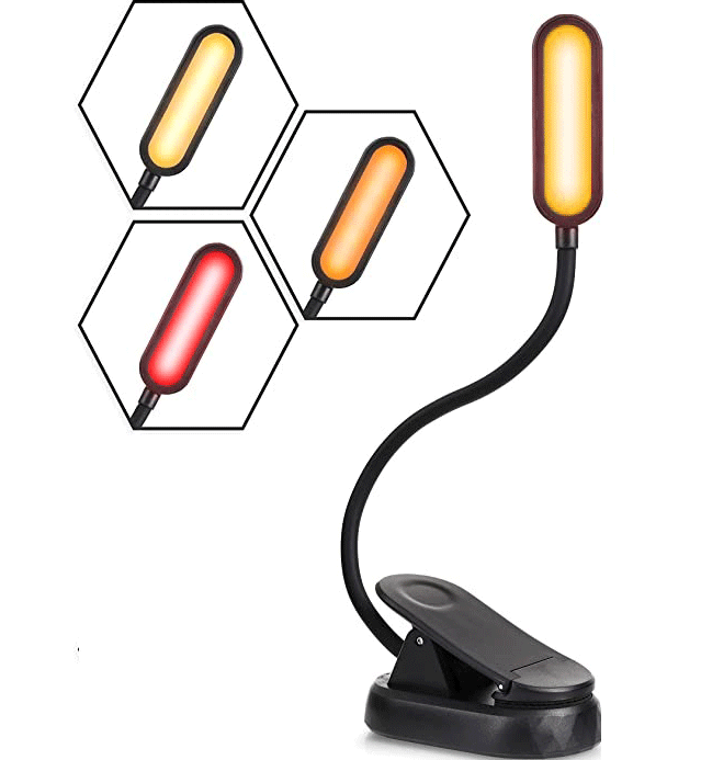 Blue Light Blocking Book Light with 3 Adjustable Modes - Perfect for Night Reading, Studying & Bedtime Use