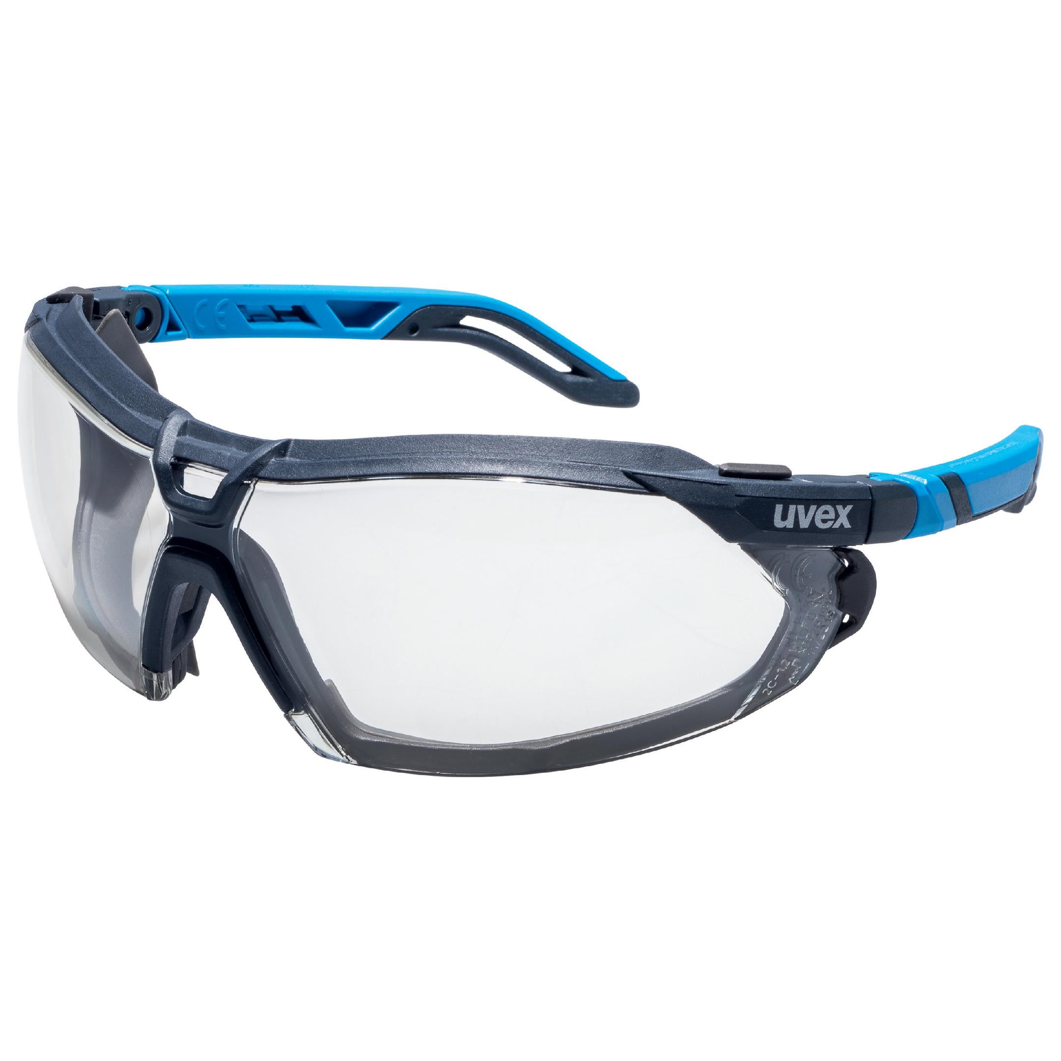UVEX I 5 Safety Glasses - Anti Fog, Scratch Resistant & Chemical Resistant Protective Eyewear for Construction, Lab Work & Industrial Safety