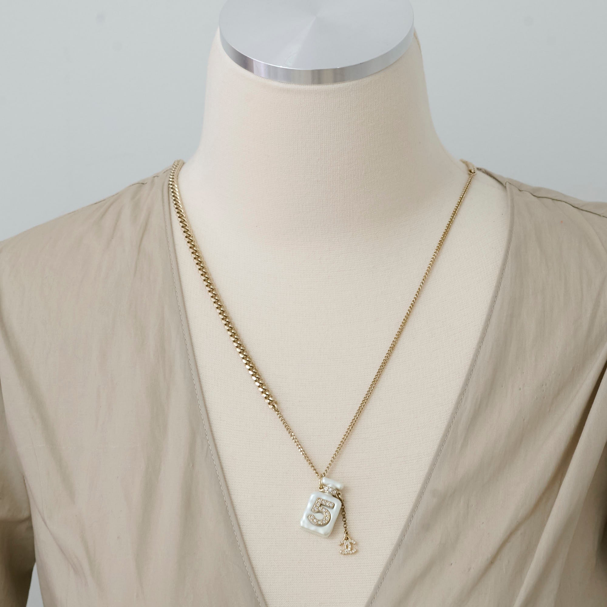 Chanel No.5 Perfume Bottle Necklace - Elegant Fashion Jewelry Inspired by Iconic Fragrance | Perfect Gift for Women, Birthday, Anniversary & Special Occasions