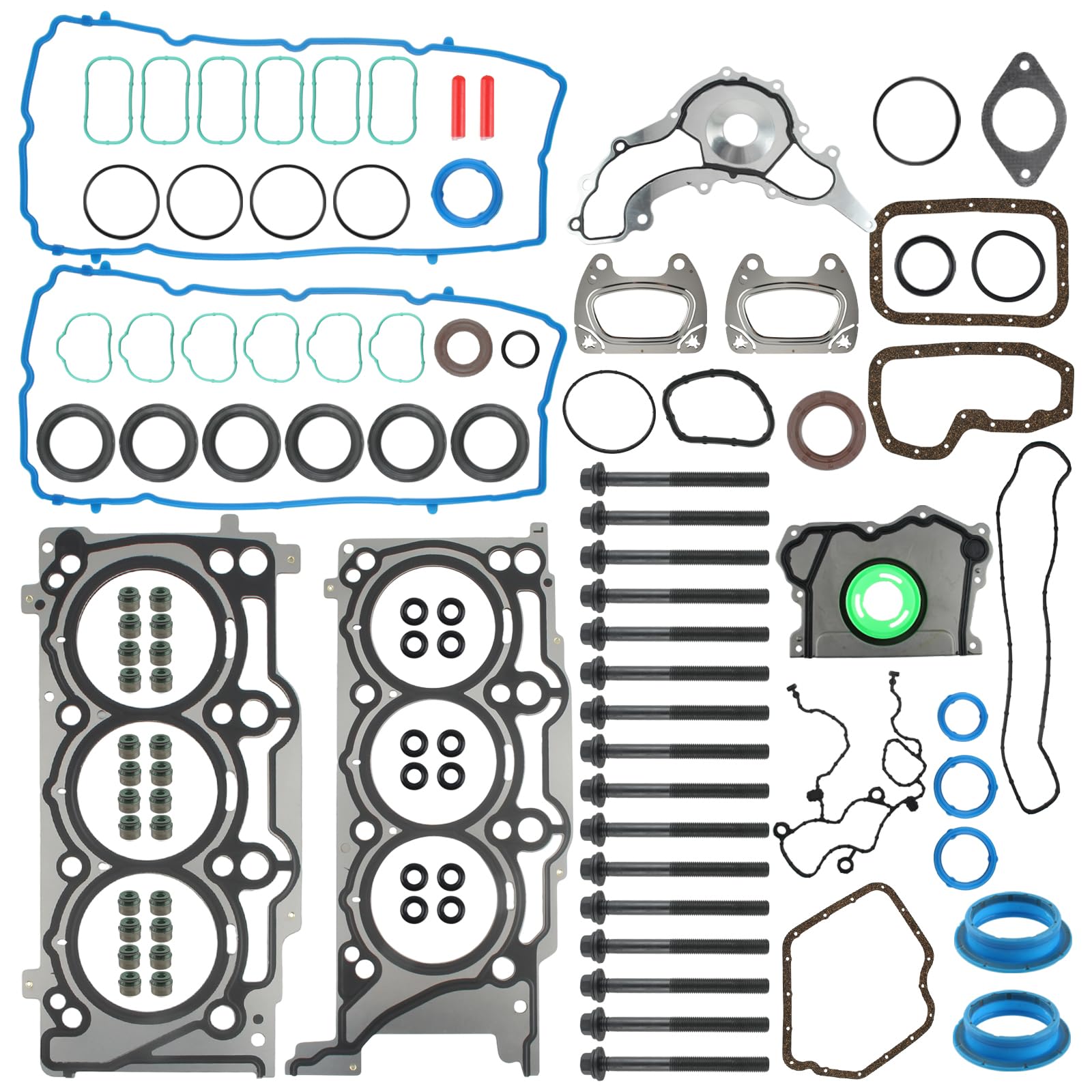 High-Quality ES72467 Engine Head Gaskets Kit HS26541PT - Compatible with Chrysler 200/300, Jeep Grand Cherokee/Wrangler, Dodge Challenger/Charger, Ram 1500 - 3.6L V6 DOHC Cylinder Head Gasket Set - Perfect for Engine Repair & Maintenance