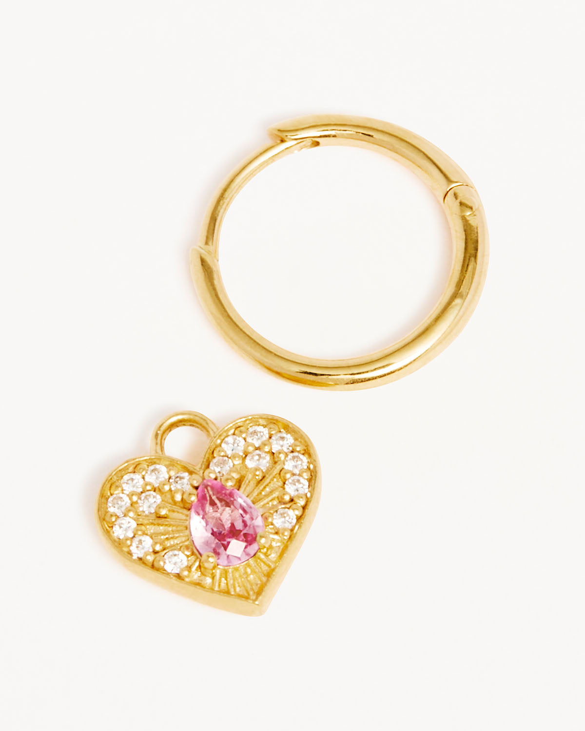 18K Gold Vermeil Heart Hoop Earrings for Women - Elegant & Dainty Jewelry for Valentine's Day, Anniversary Gifts & Everyday Wear
